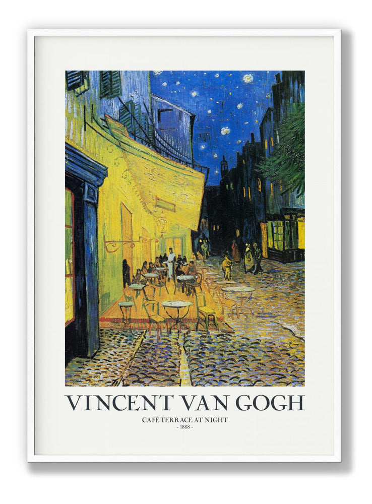 Cafe Terrace At Night Poster