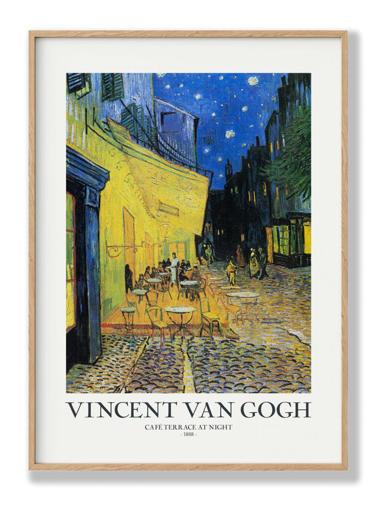 Cafe Terrace At Night Poster