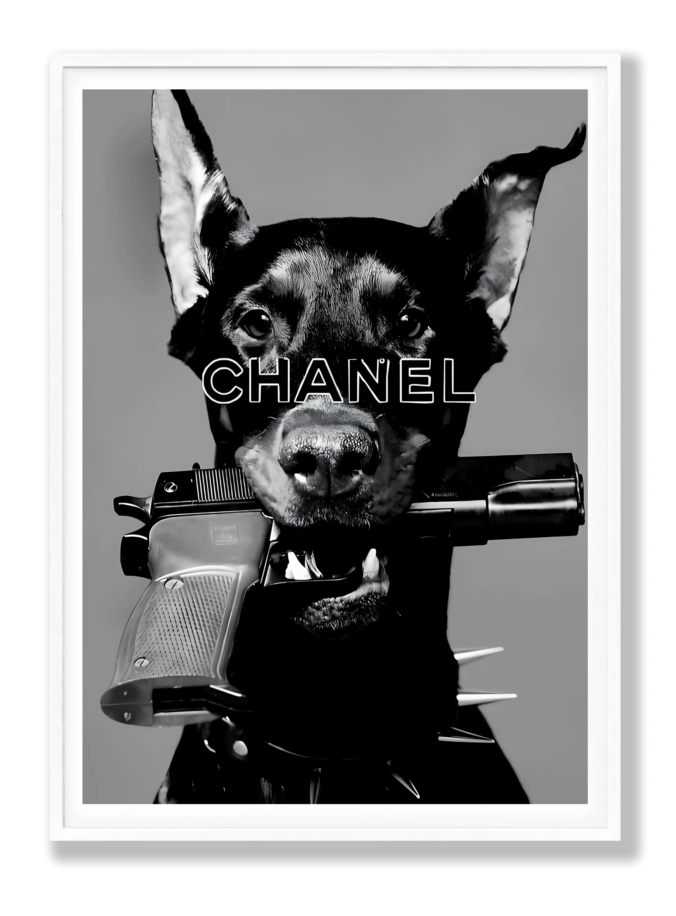 Doberman x Chanel Poster