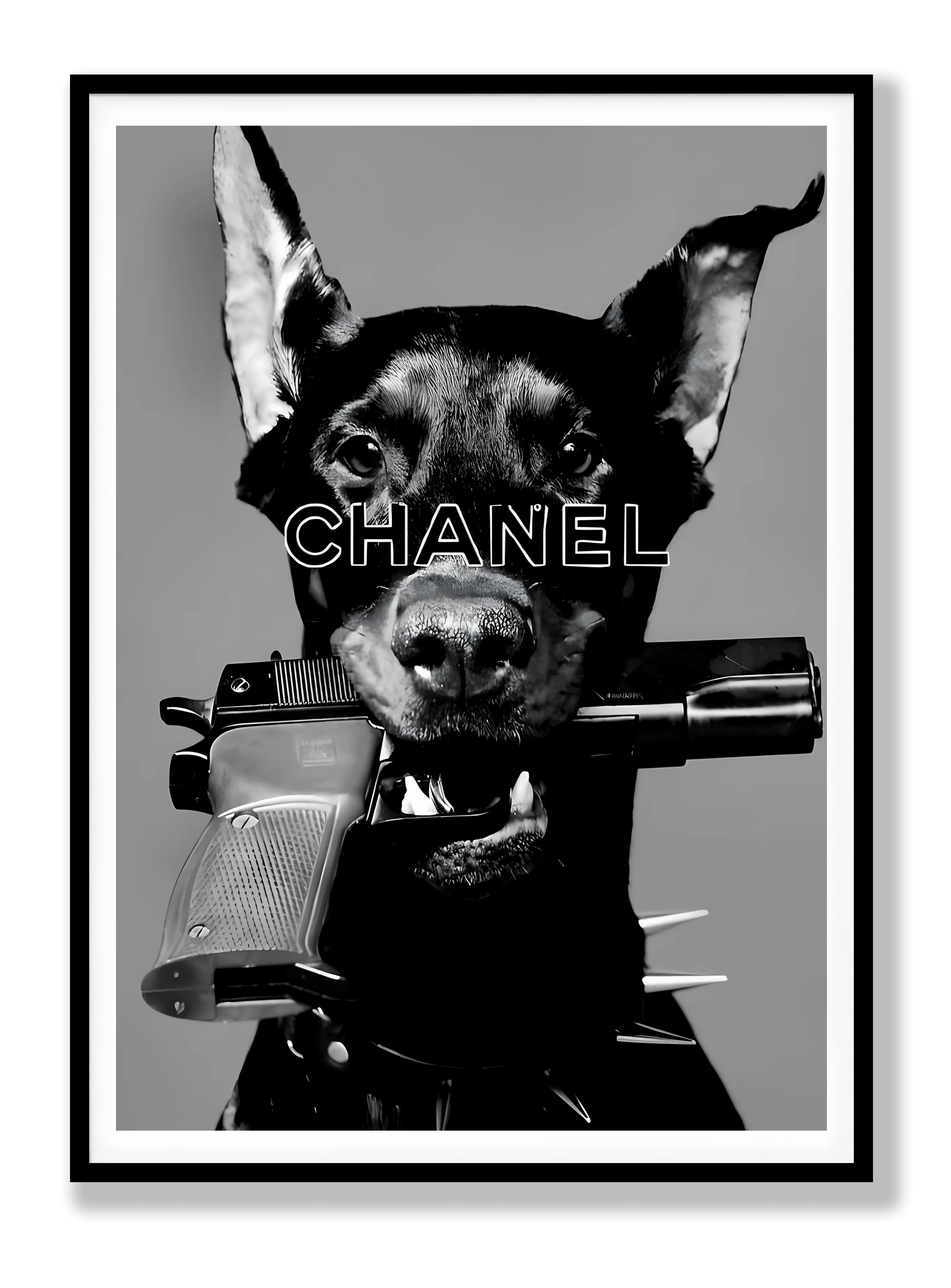 Doberman x Chanel Poster