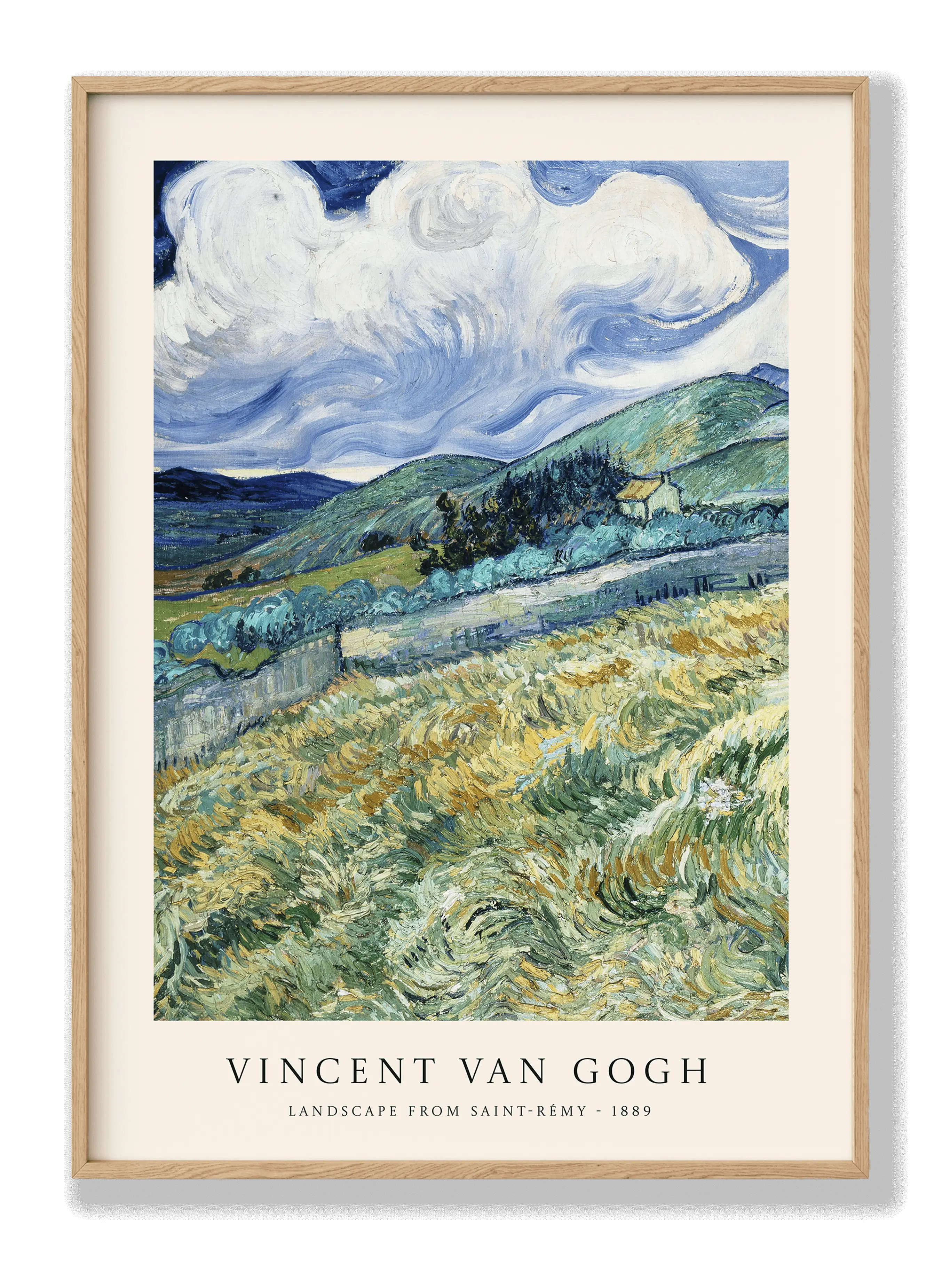 Van Gogh - Landscape from Saint-Rémy Poster