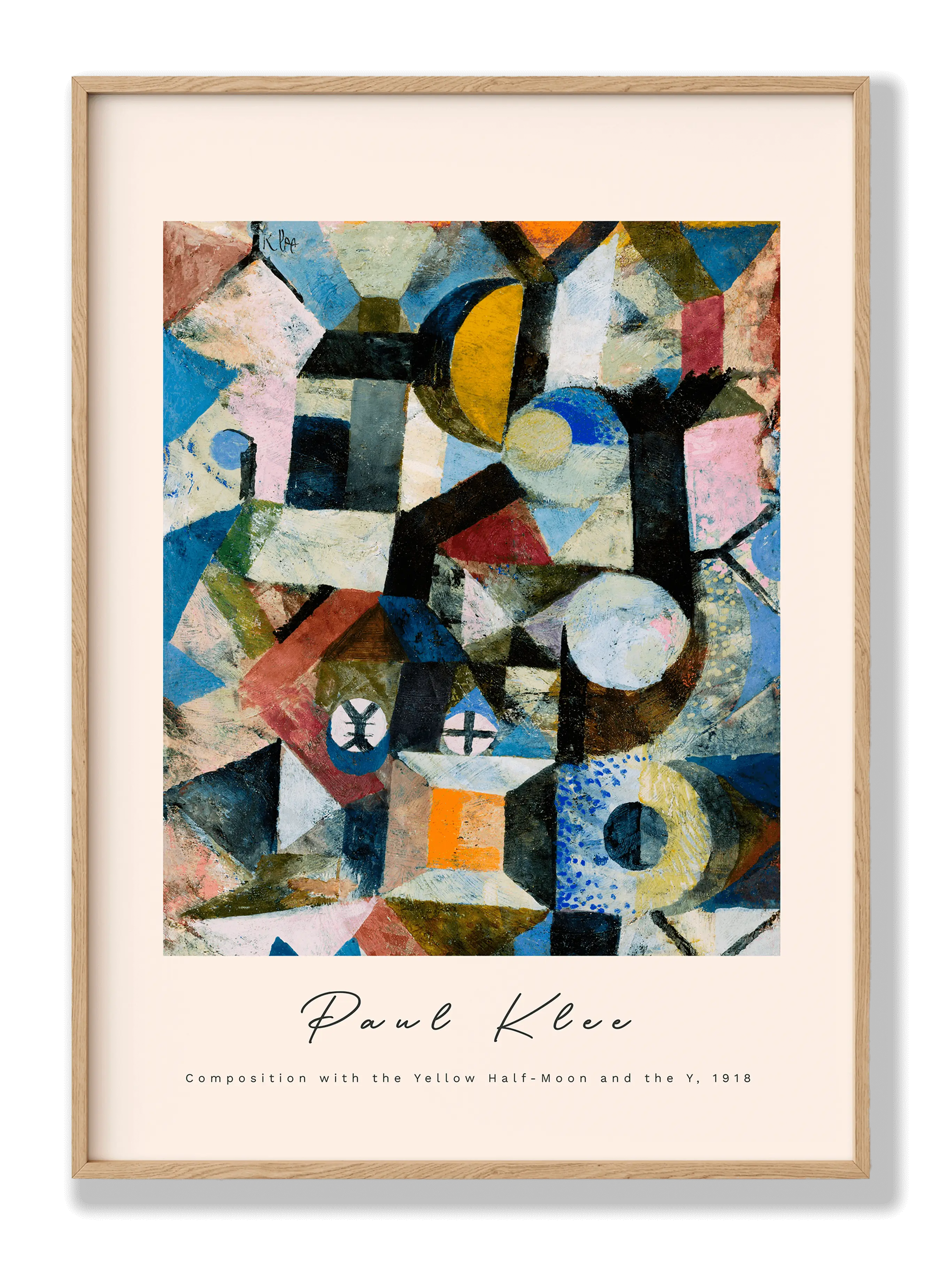 Paul Klee - Composition With The Yellow Half-Moon And The Y Poster