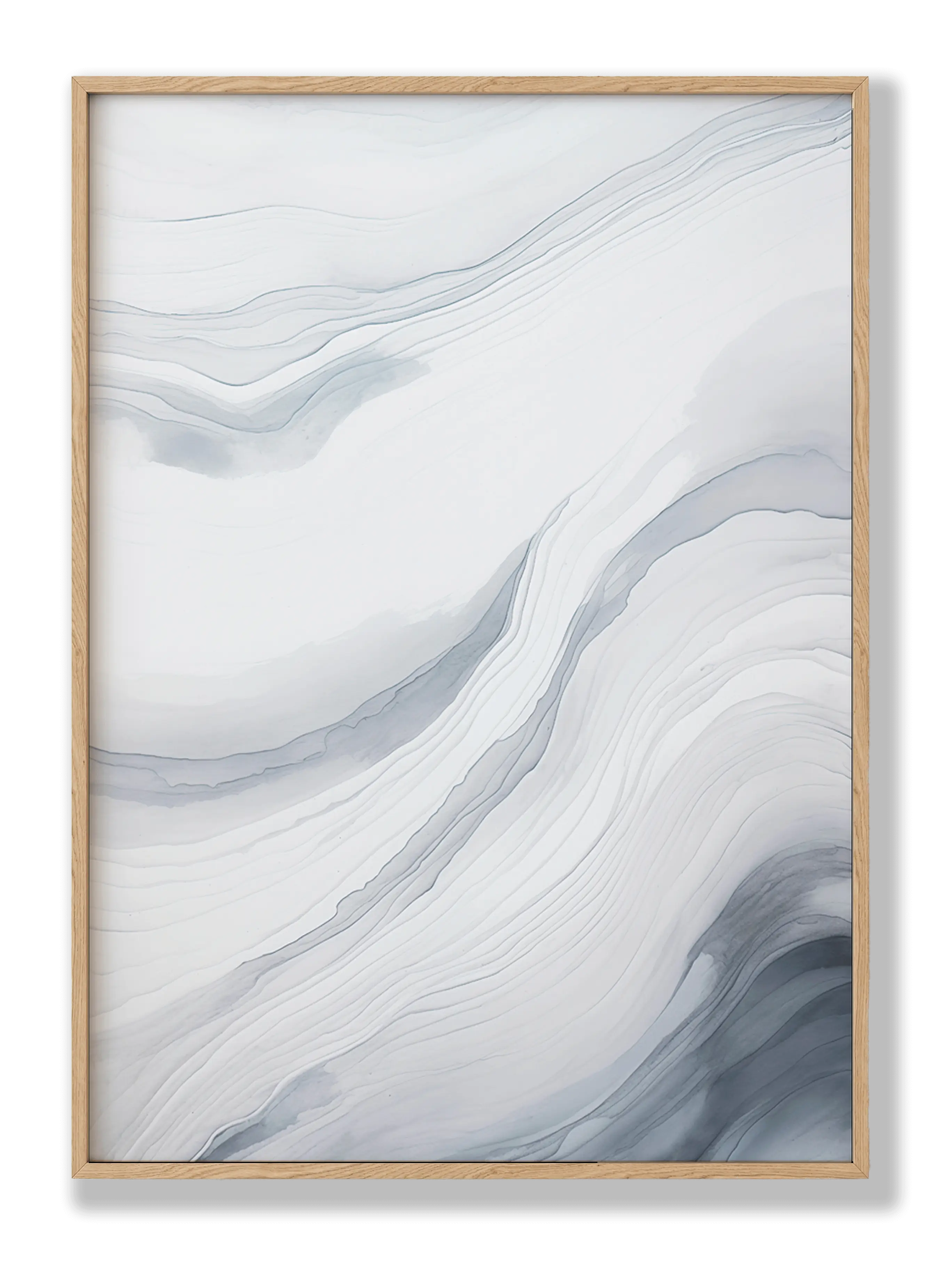 Grey Strokes Poster
