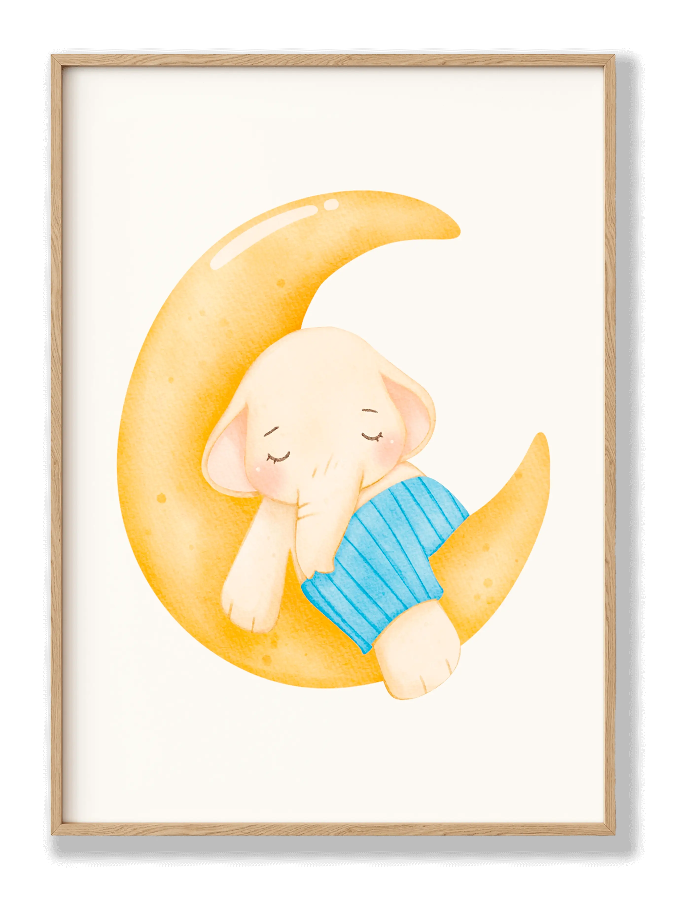 Sleeping Elephant Poster