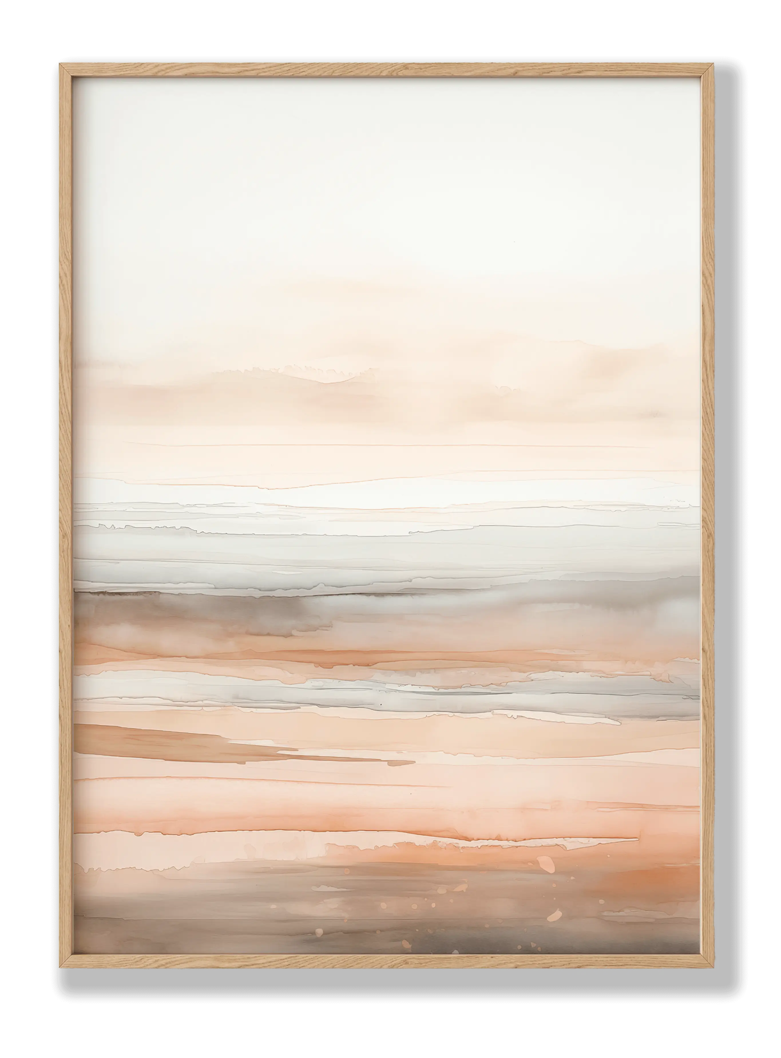 Abstract Beige 2 Poster