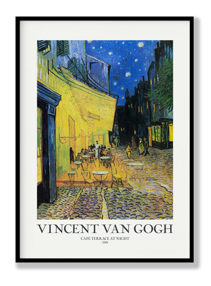 Cafe Terrace At Night Poster