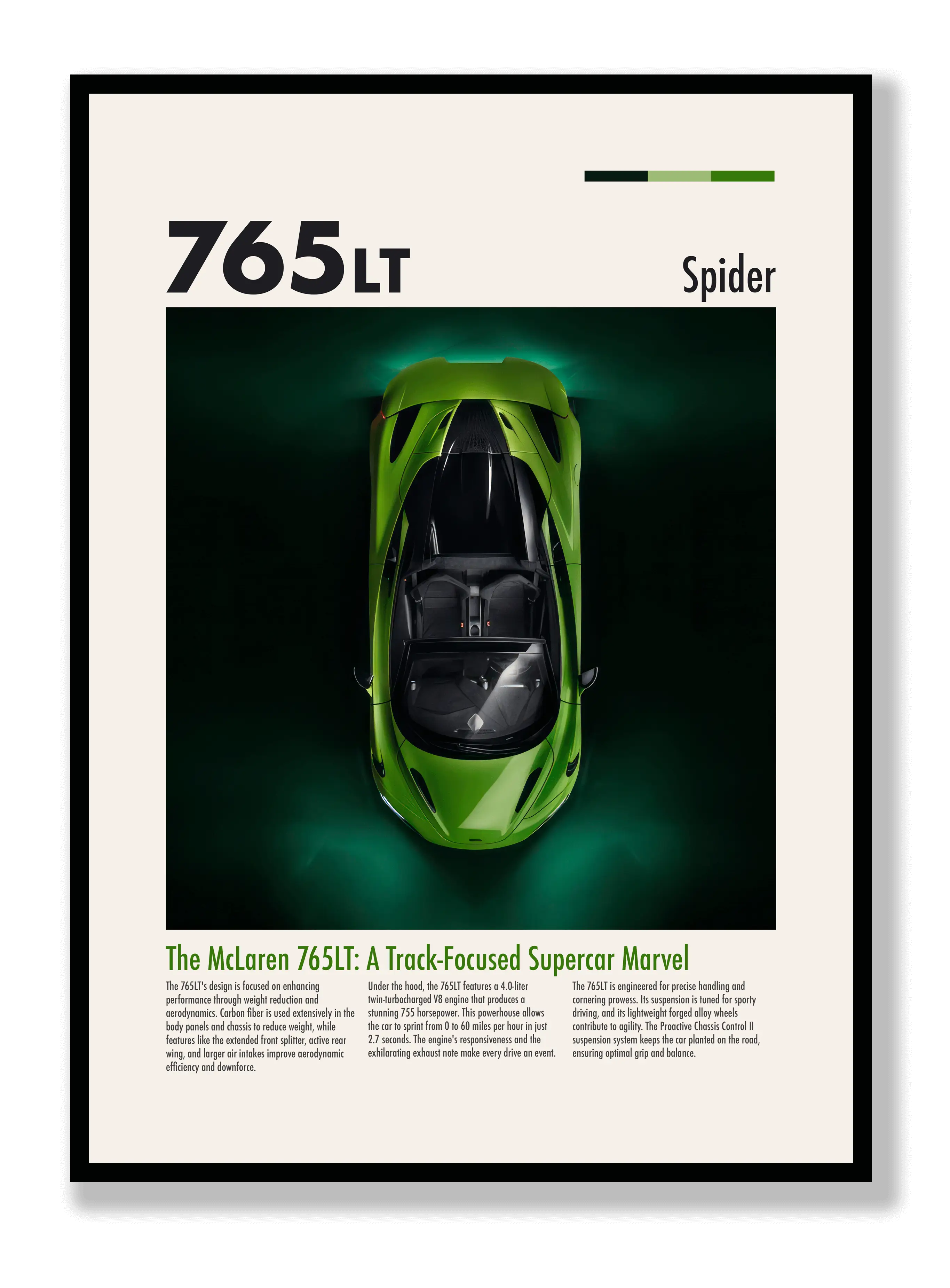 McLaren 765LT Spider Poster