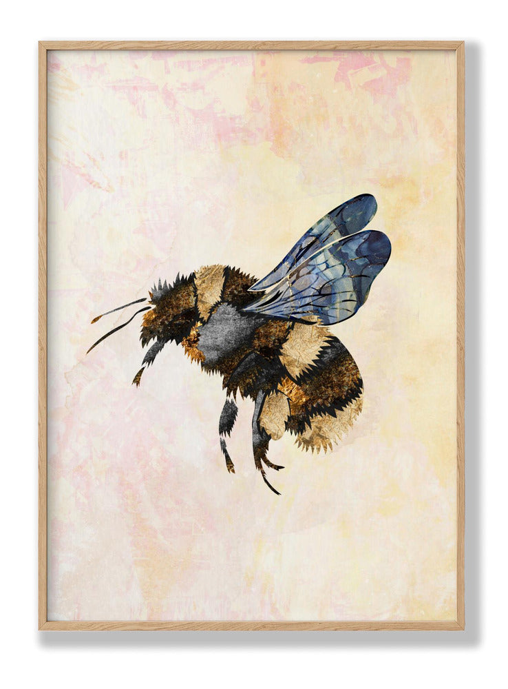 Grunge Watercolour Bee