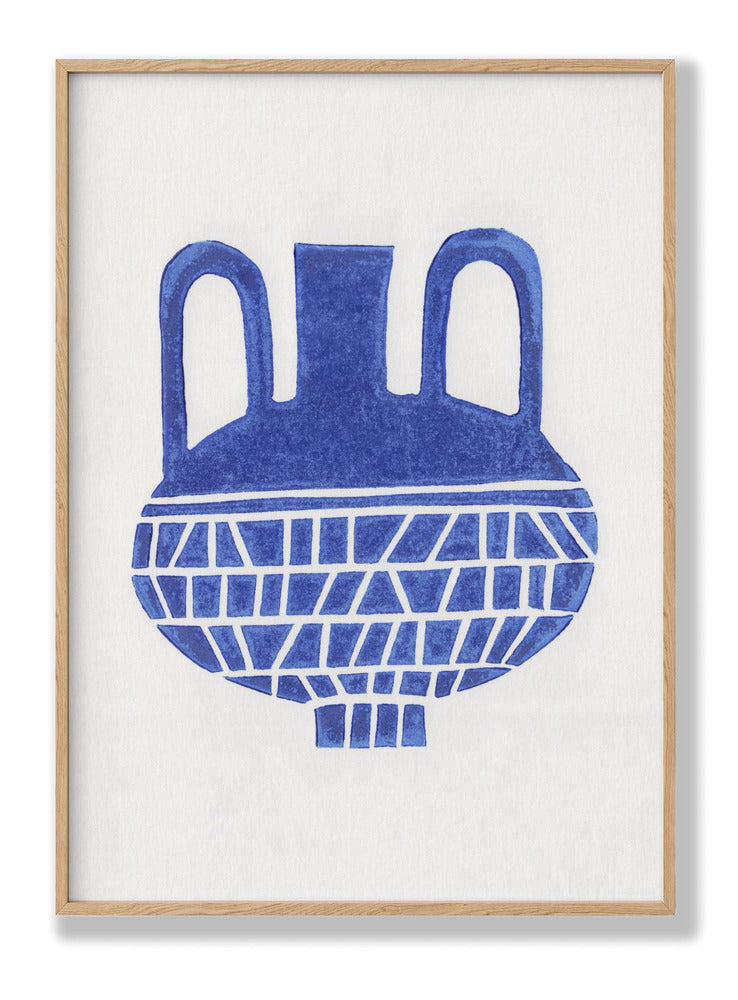 Linocut Vase Poster