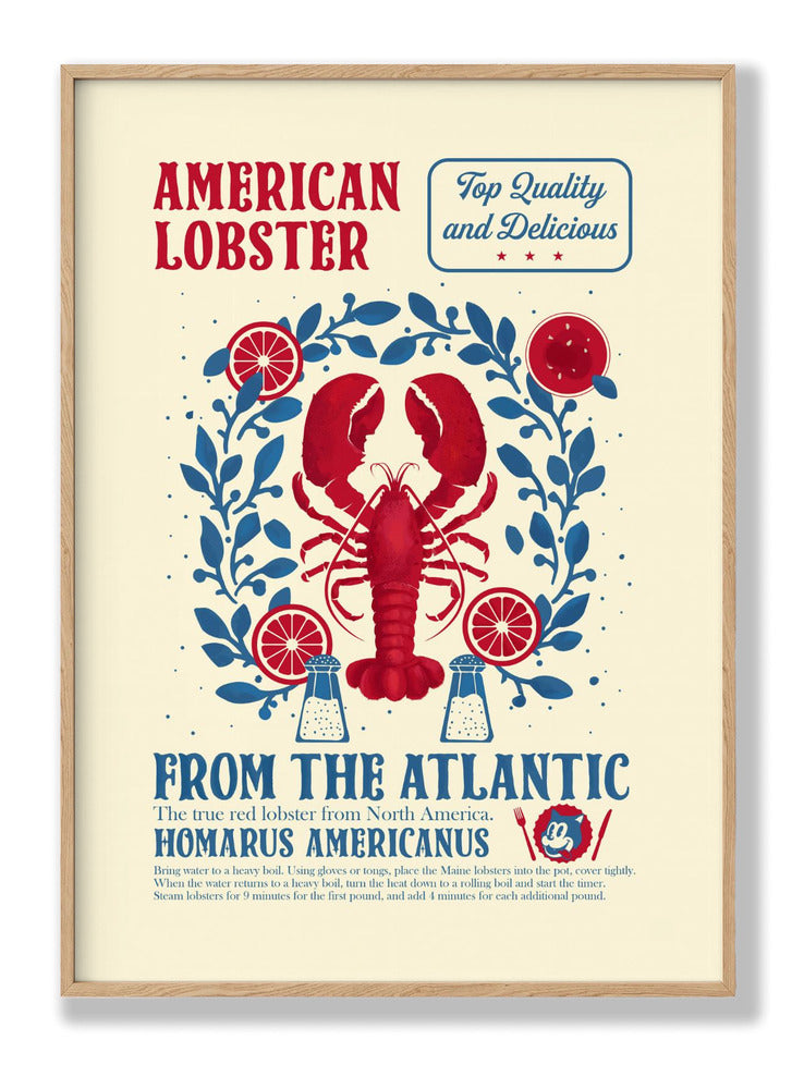 Lobster kitchen print