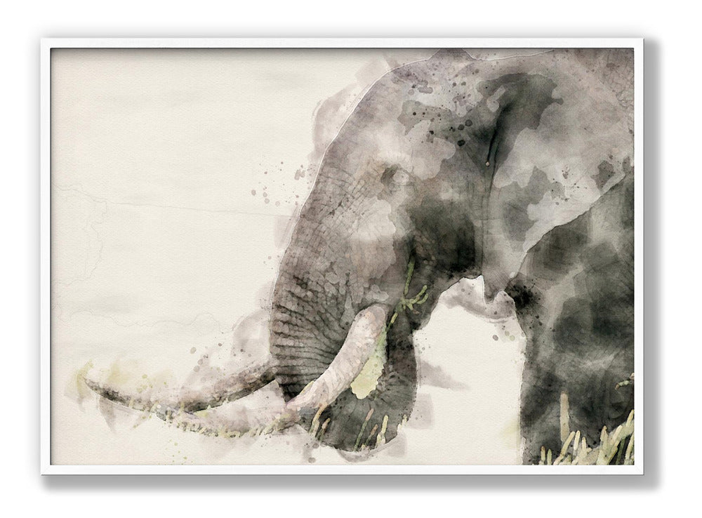 Abstract African Elephant Watercolor Art