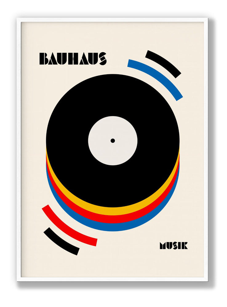 Bauhaus Musik Retro Illustration