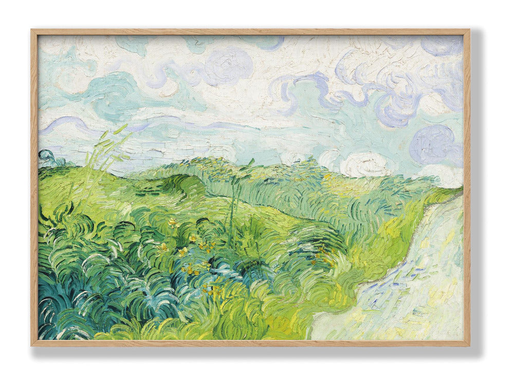 Green Wheat Fields, Auvers (1890) By Vincent Van Gogh