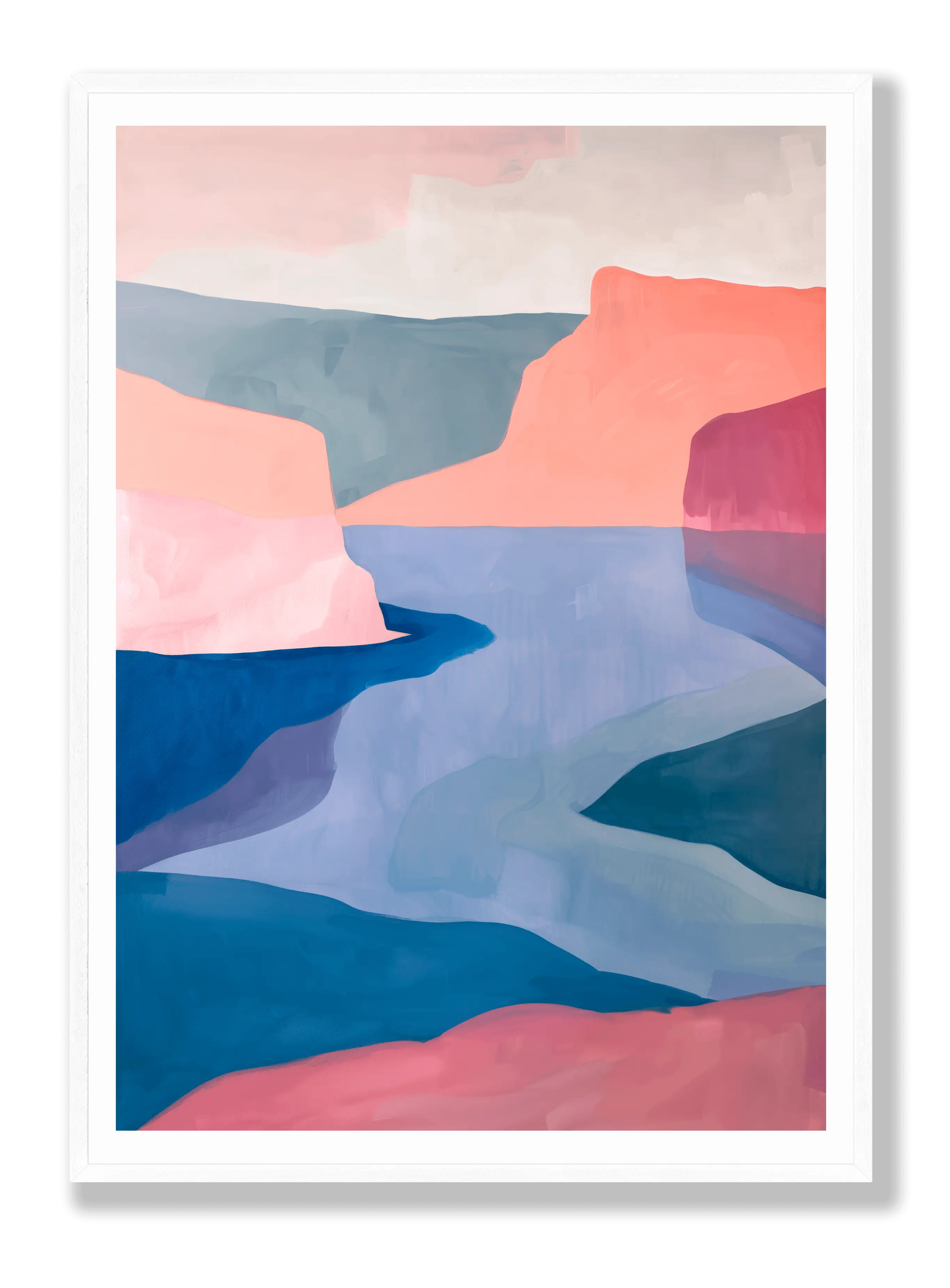 Abstract Lake plakat