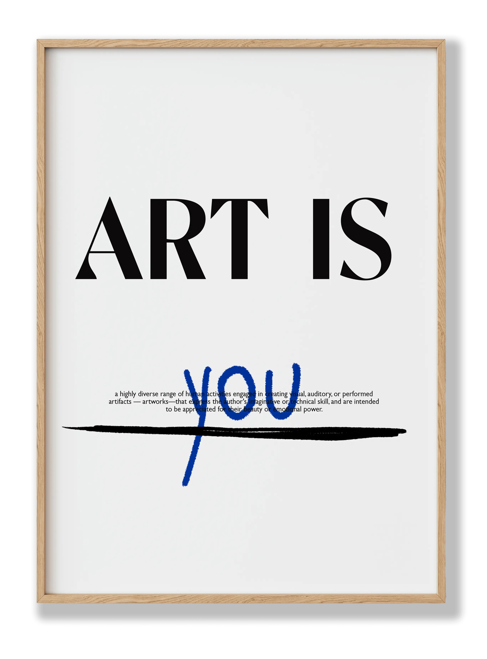 Art Is You plakat