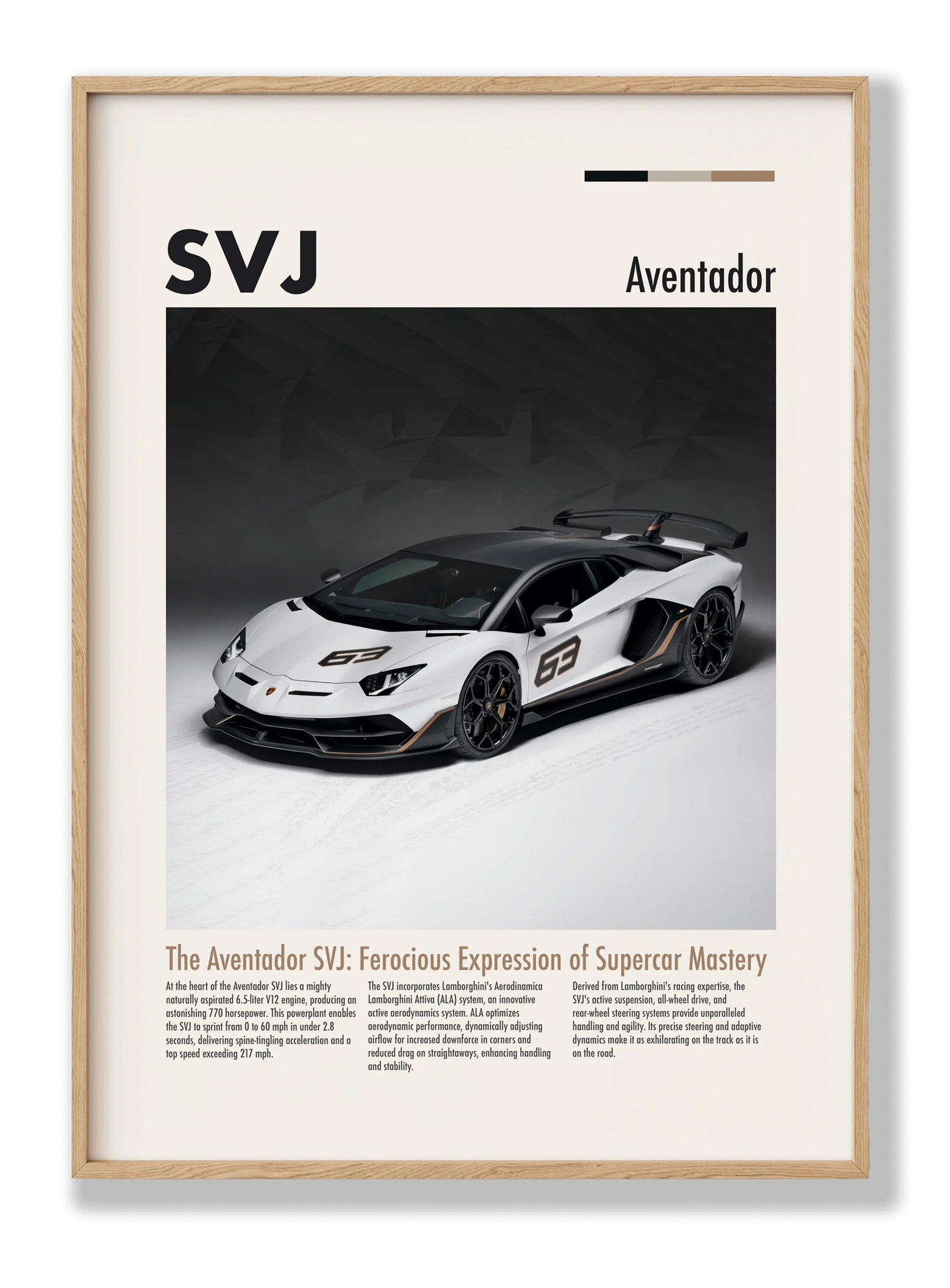 Aventador SVJ plakat