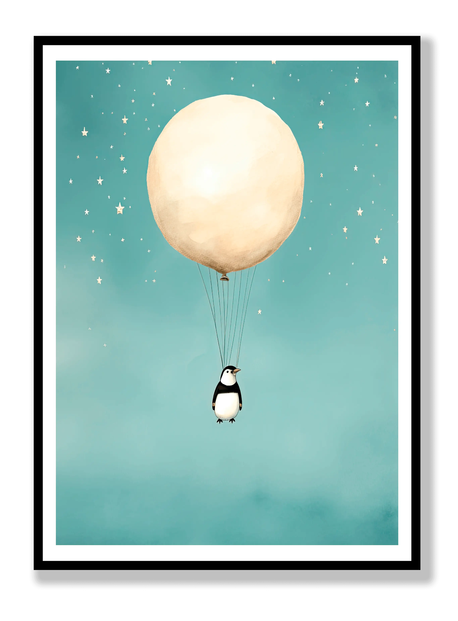 Balloon Penguin plakat