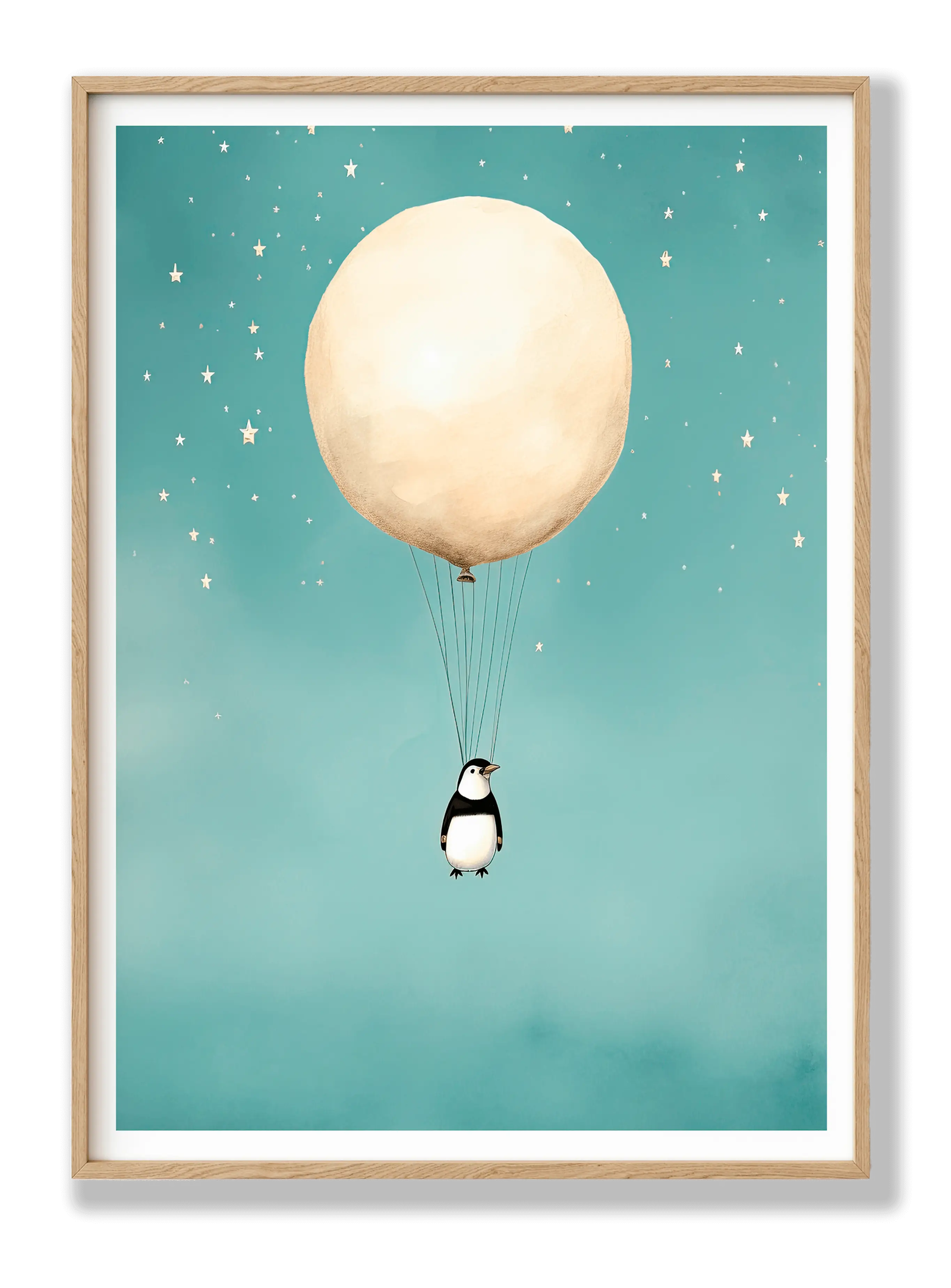 Balloon Penguin plakat