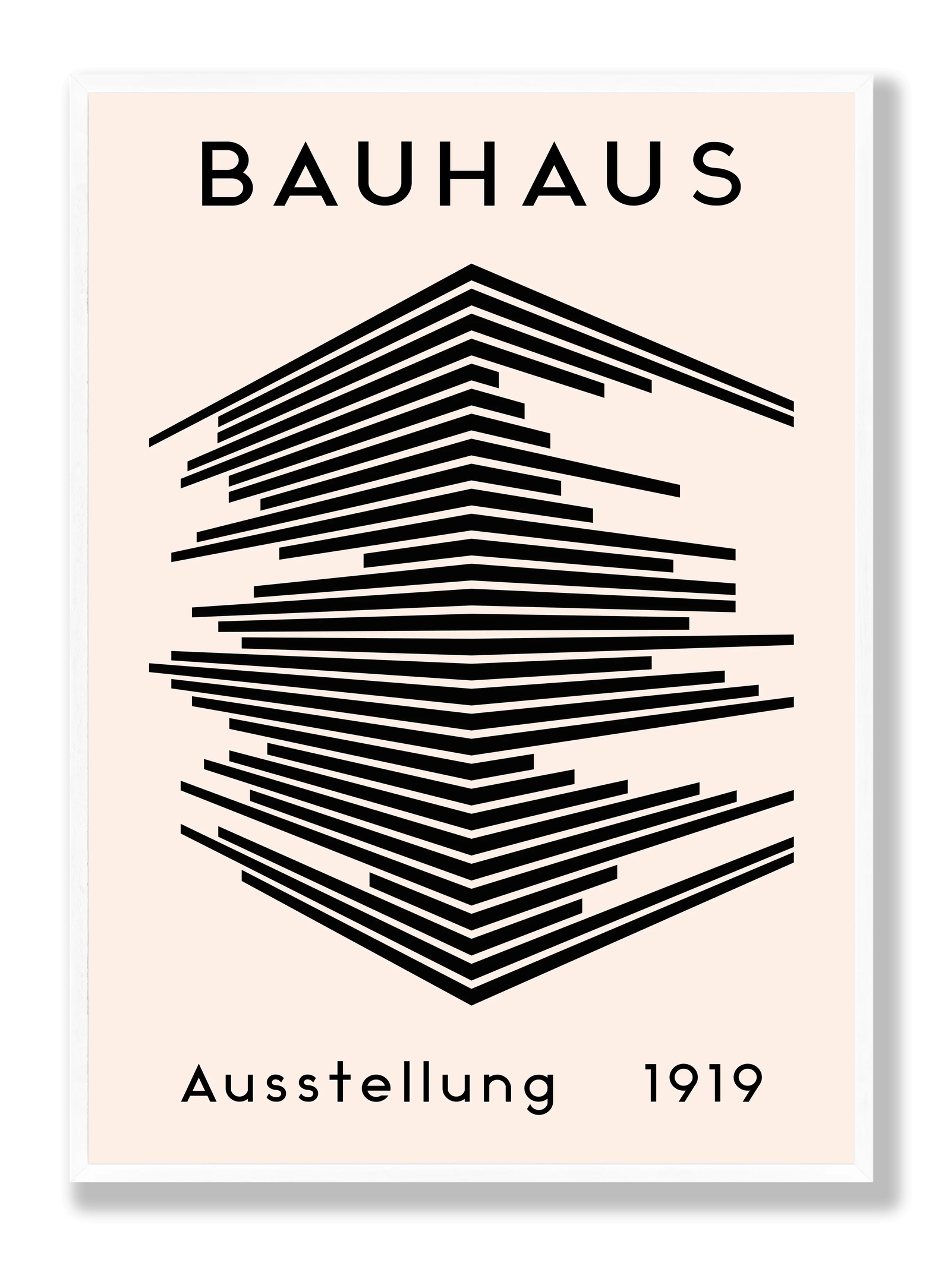 Bauhaus 1919 Stripes plakat