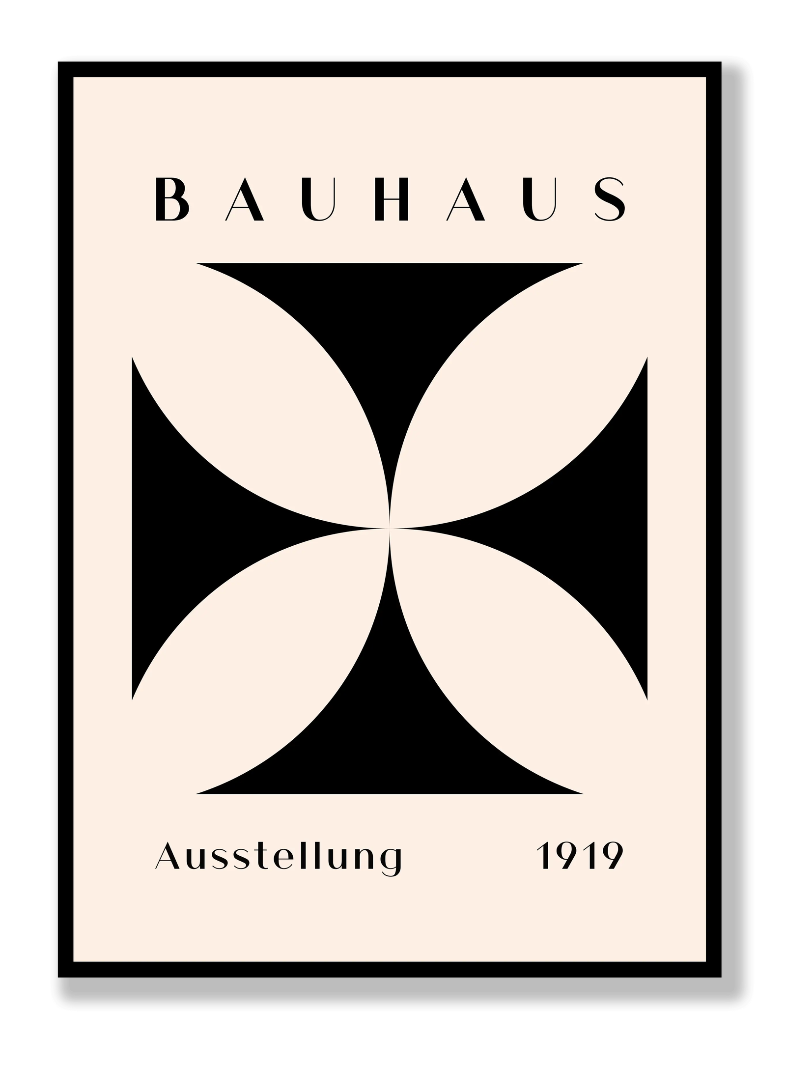 Bauhaus Black Flower plakat