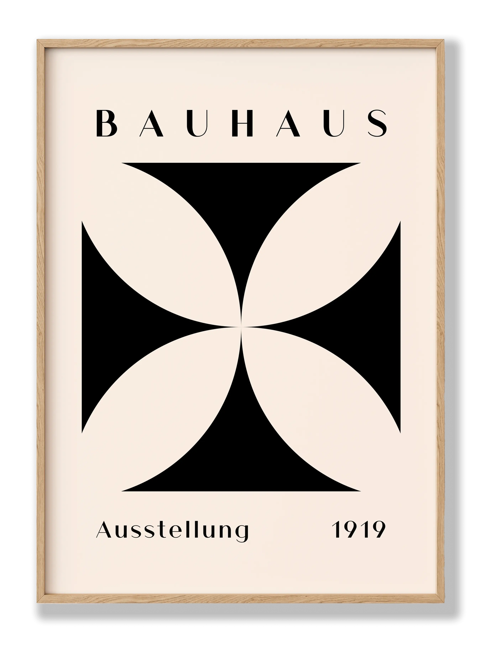 Bauhaus Black Flower plakat