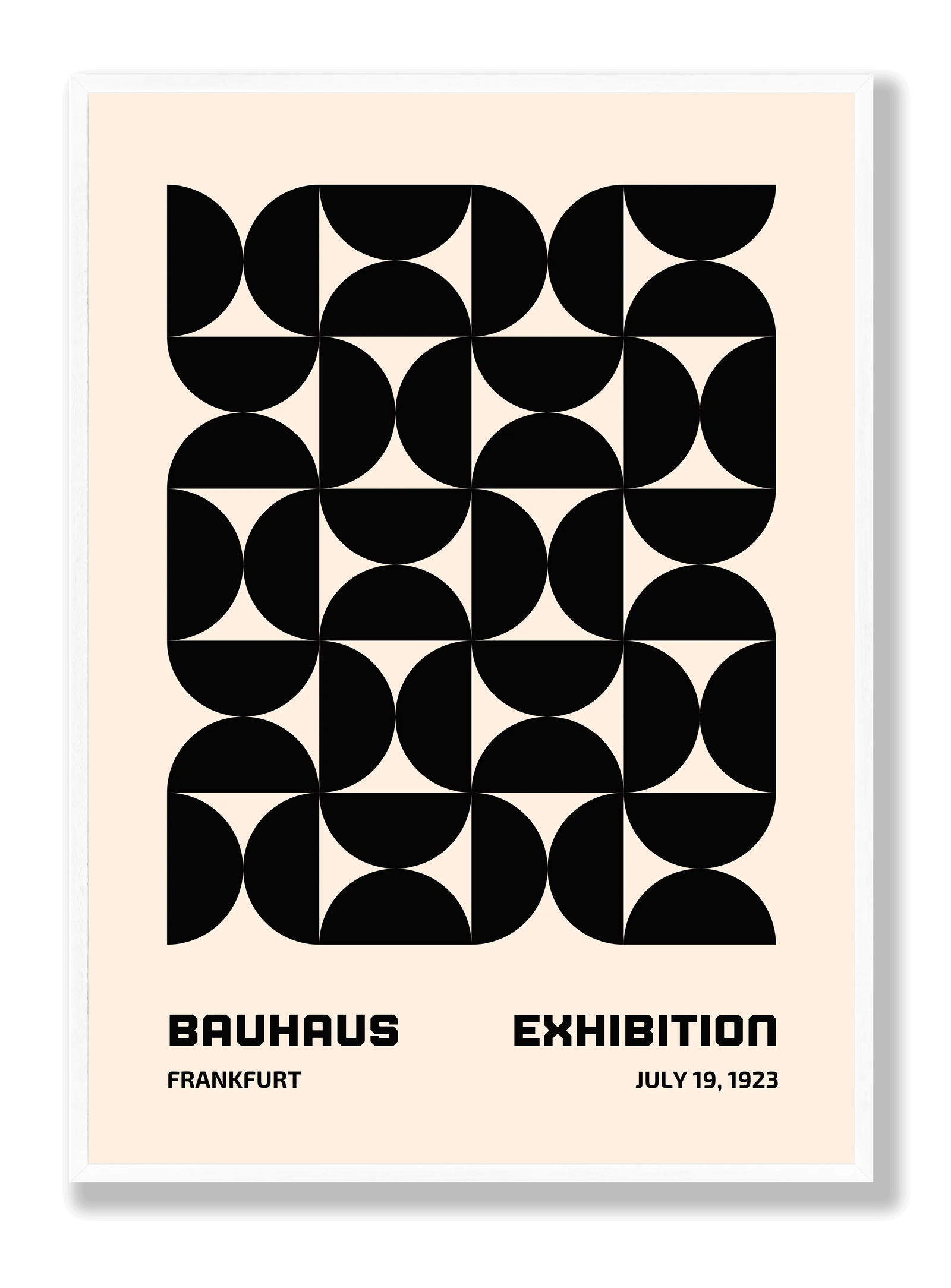 Bauhaus Black Hourglass plakat