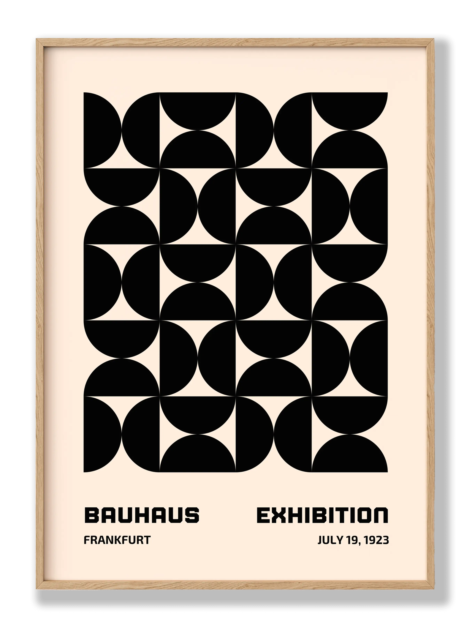 Bauhaus Black Hourglass plakat