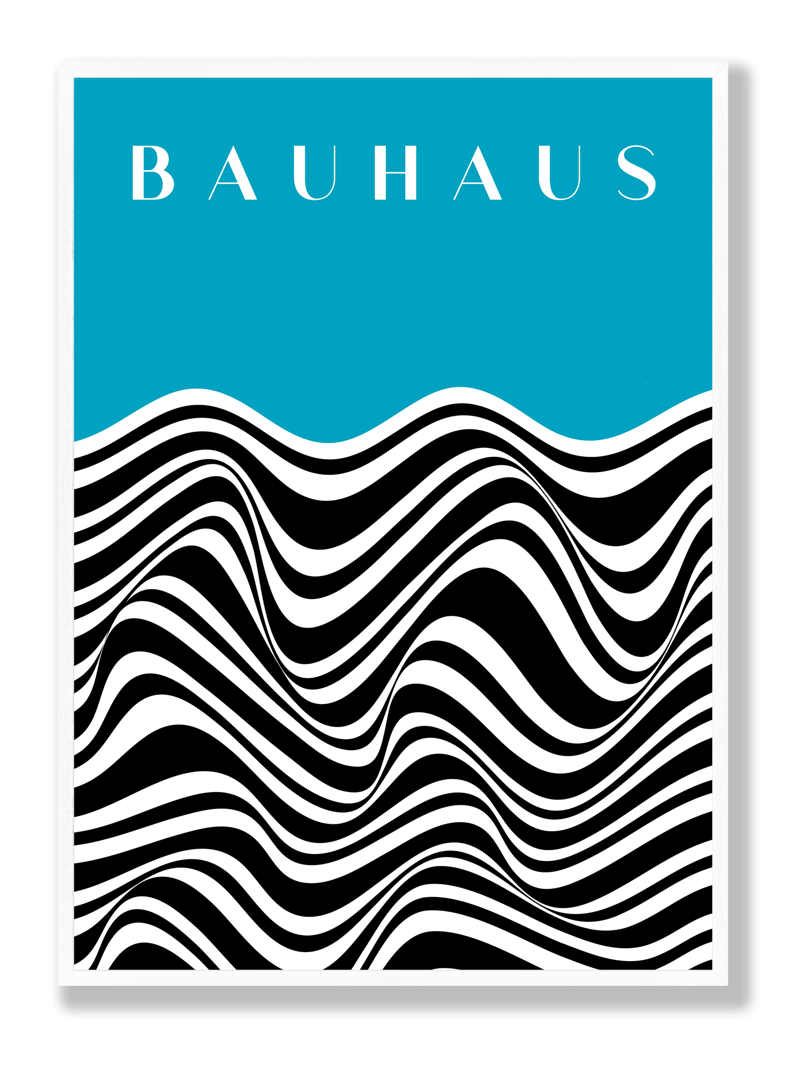 Bauhaus Blue Zebra plakat