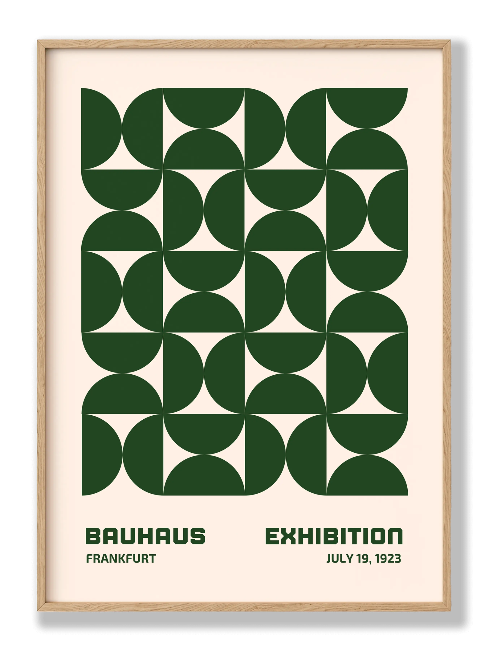 Bauhaus Green Hourglass plakat