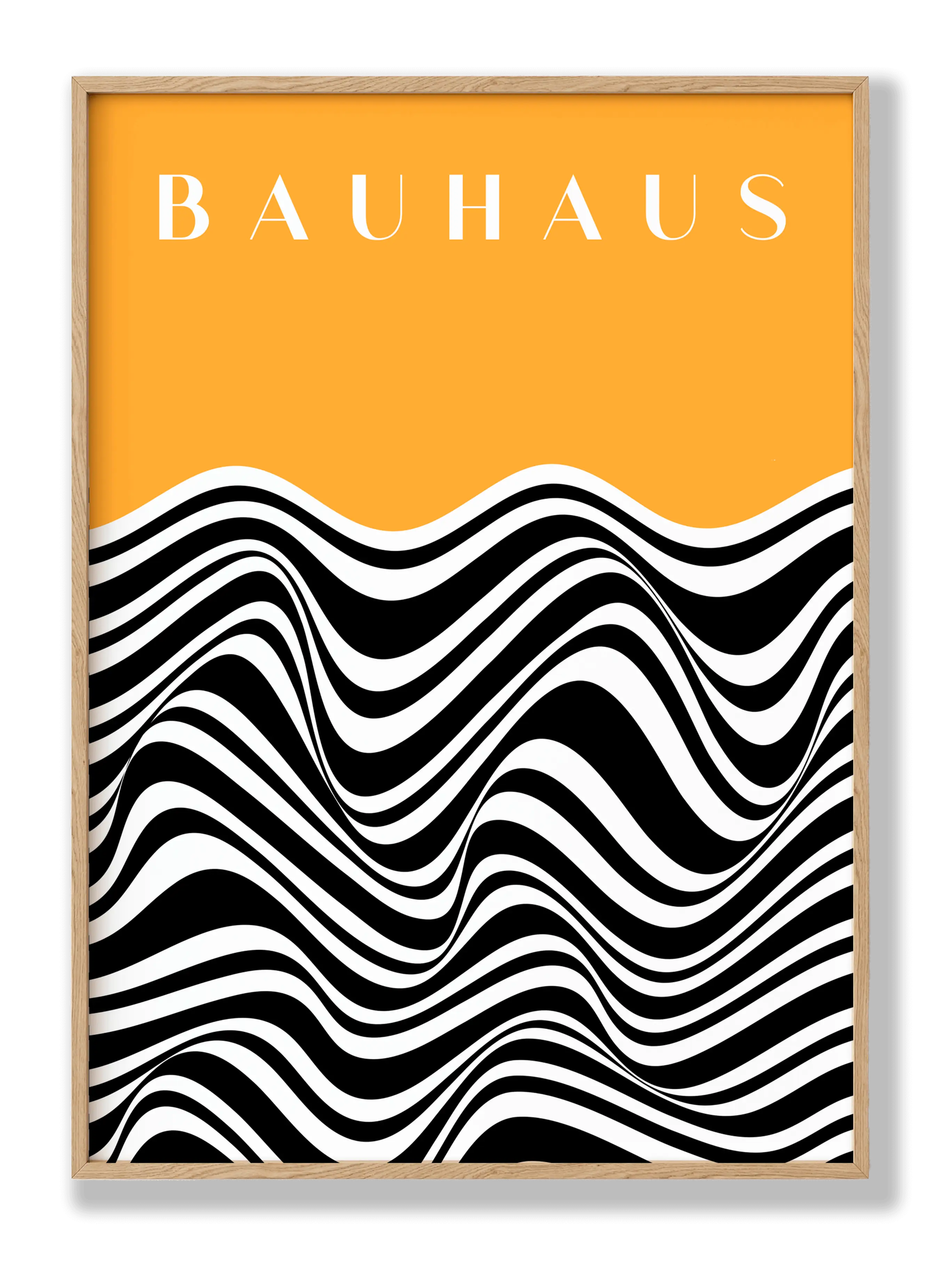 Bauhaus Orange Zebra plakat