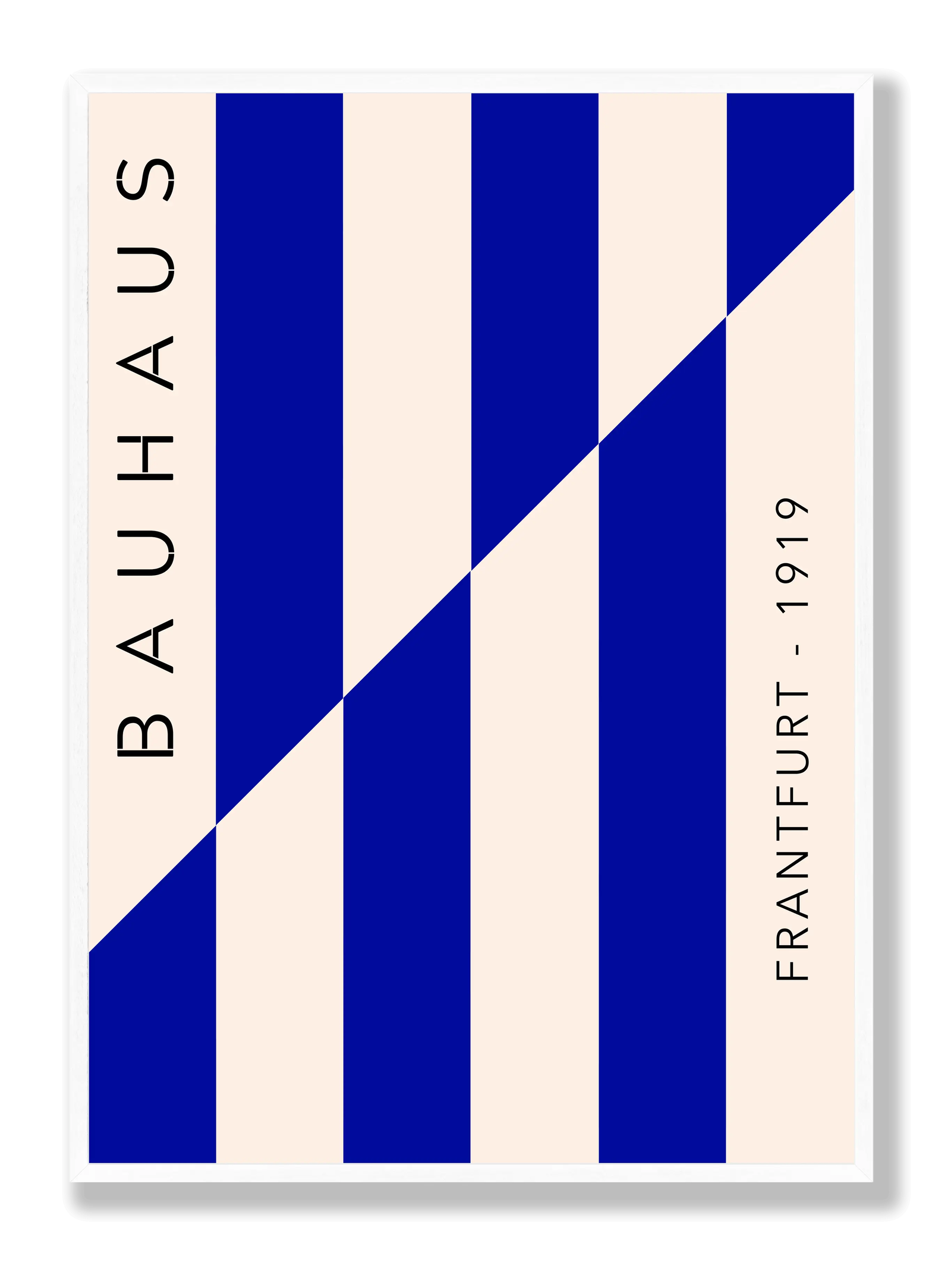 Bauhaus Reverse Blue plakat