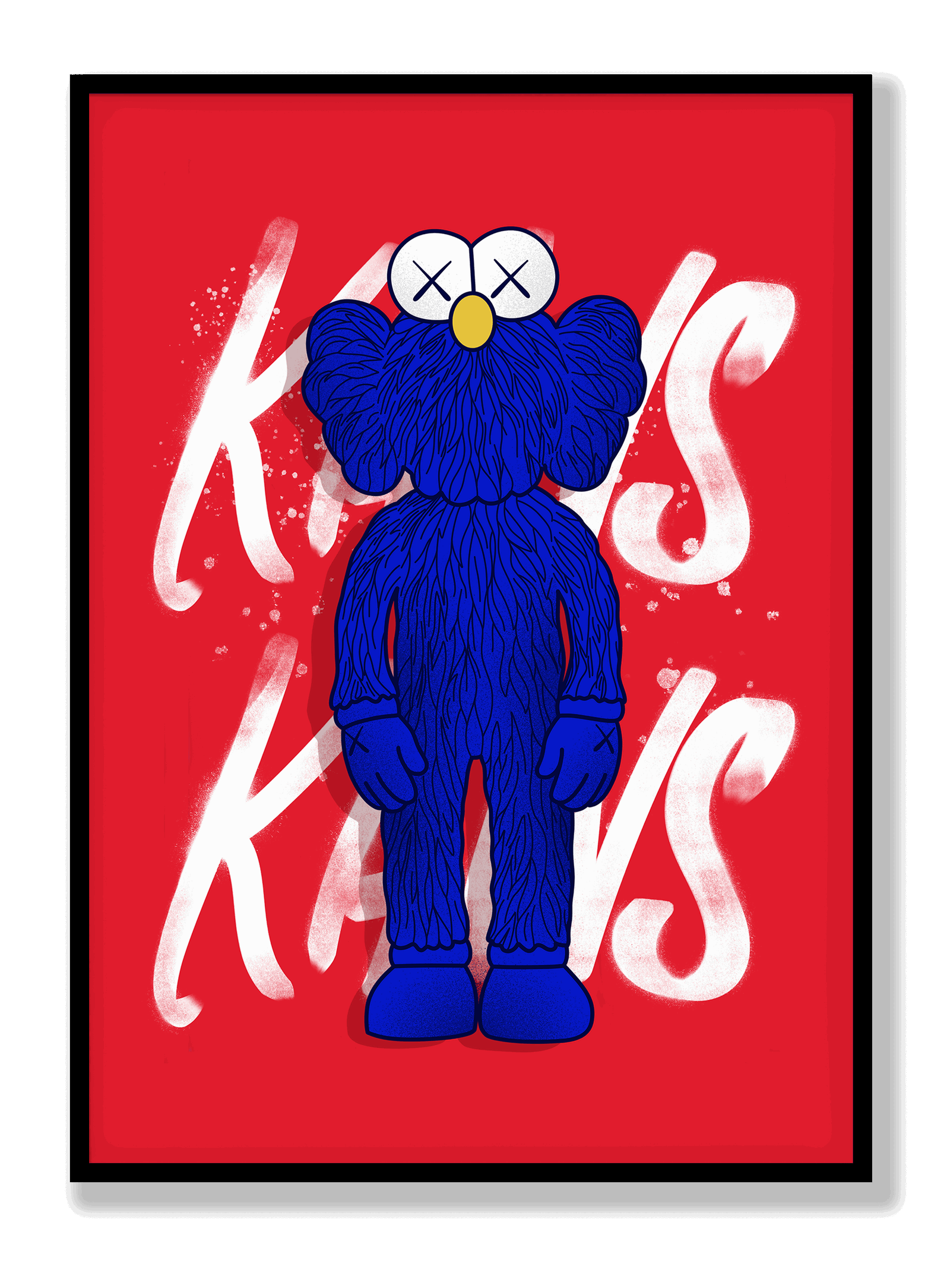 Blue Kaws plakat