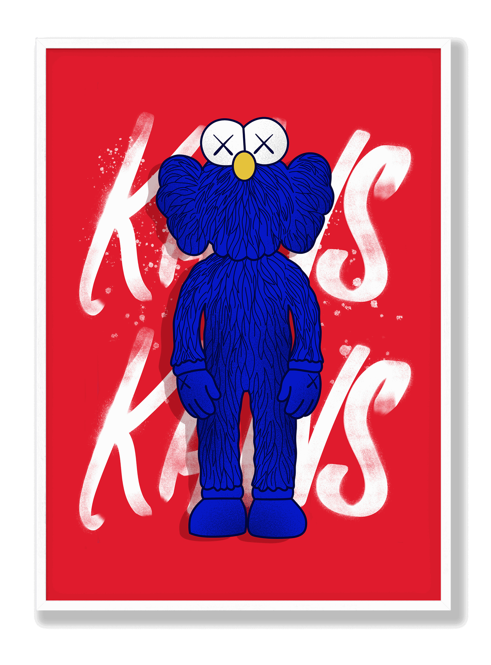 Blue Kaws plakat