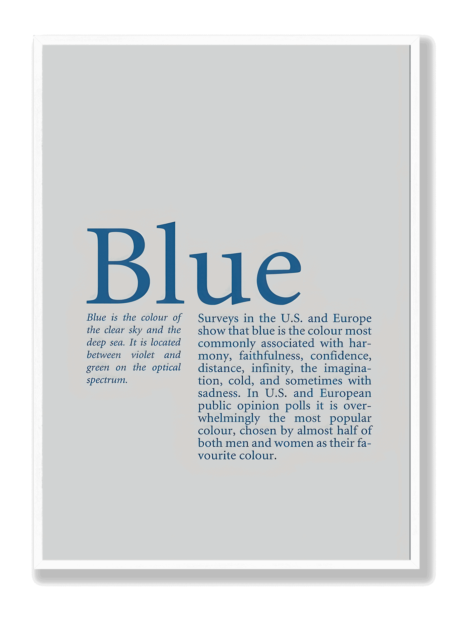 Blue plakat