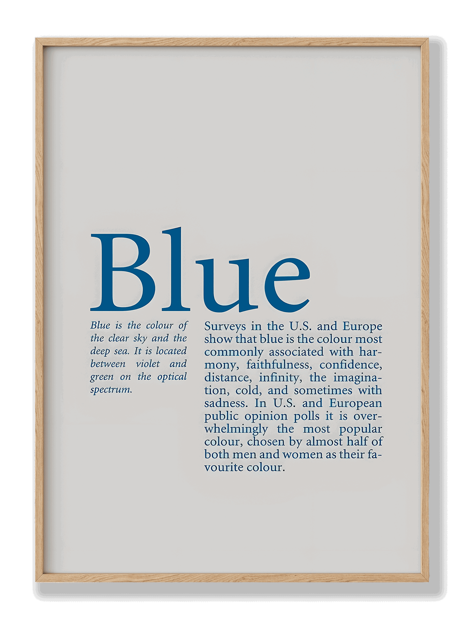 Blue plakat