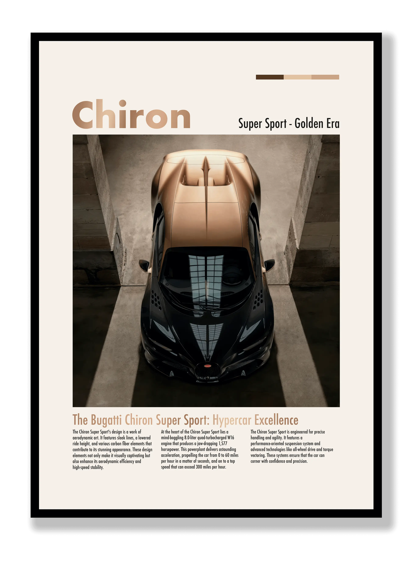 Bugatti Chiron Super Sport plakat