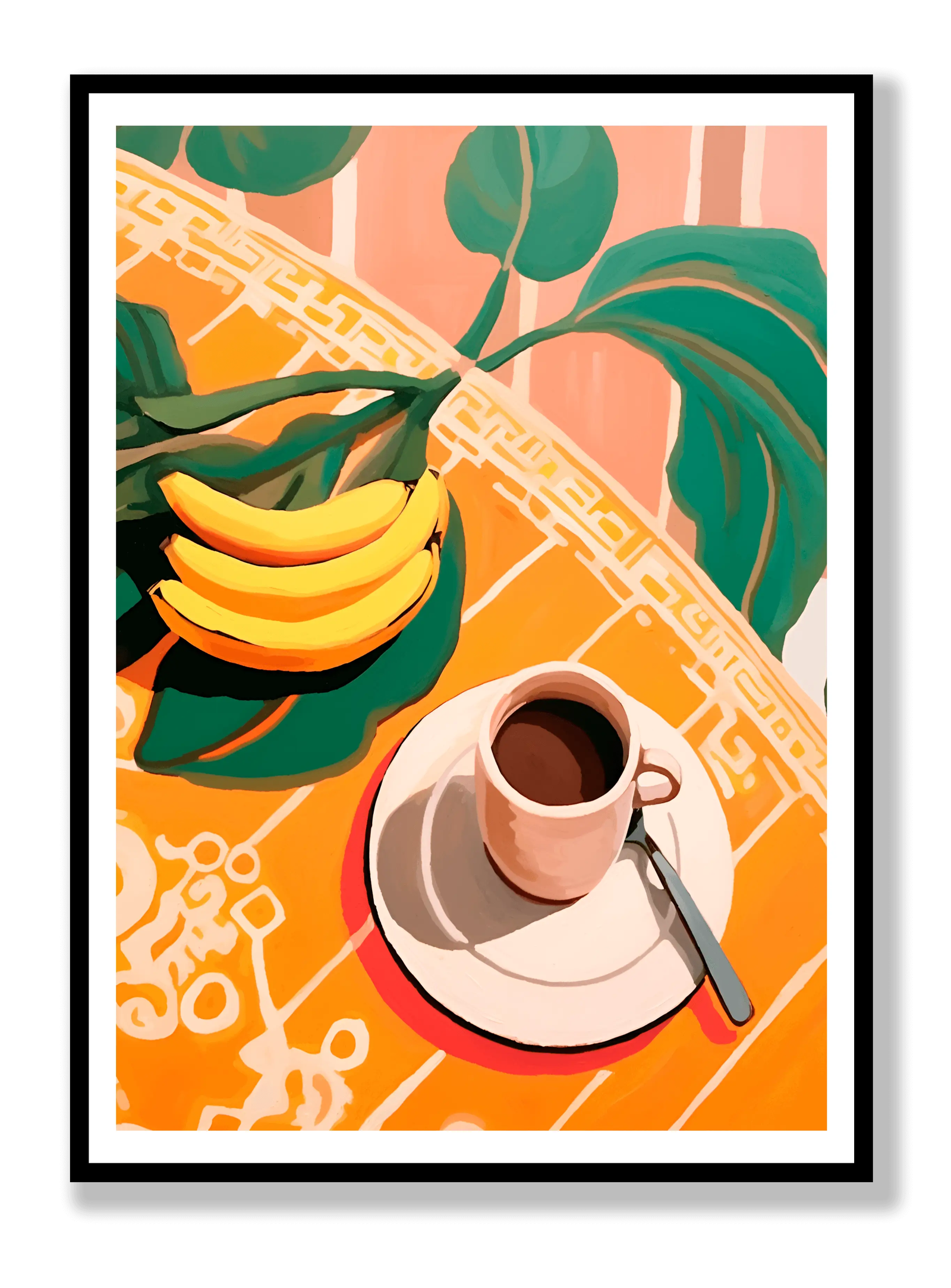 Café y Plátanos plakat