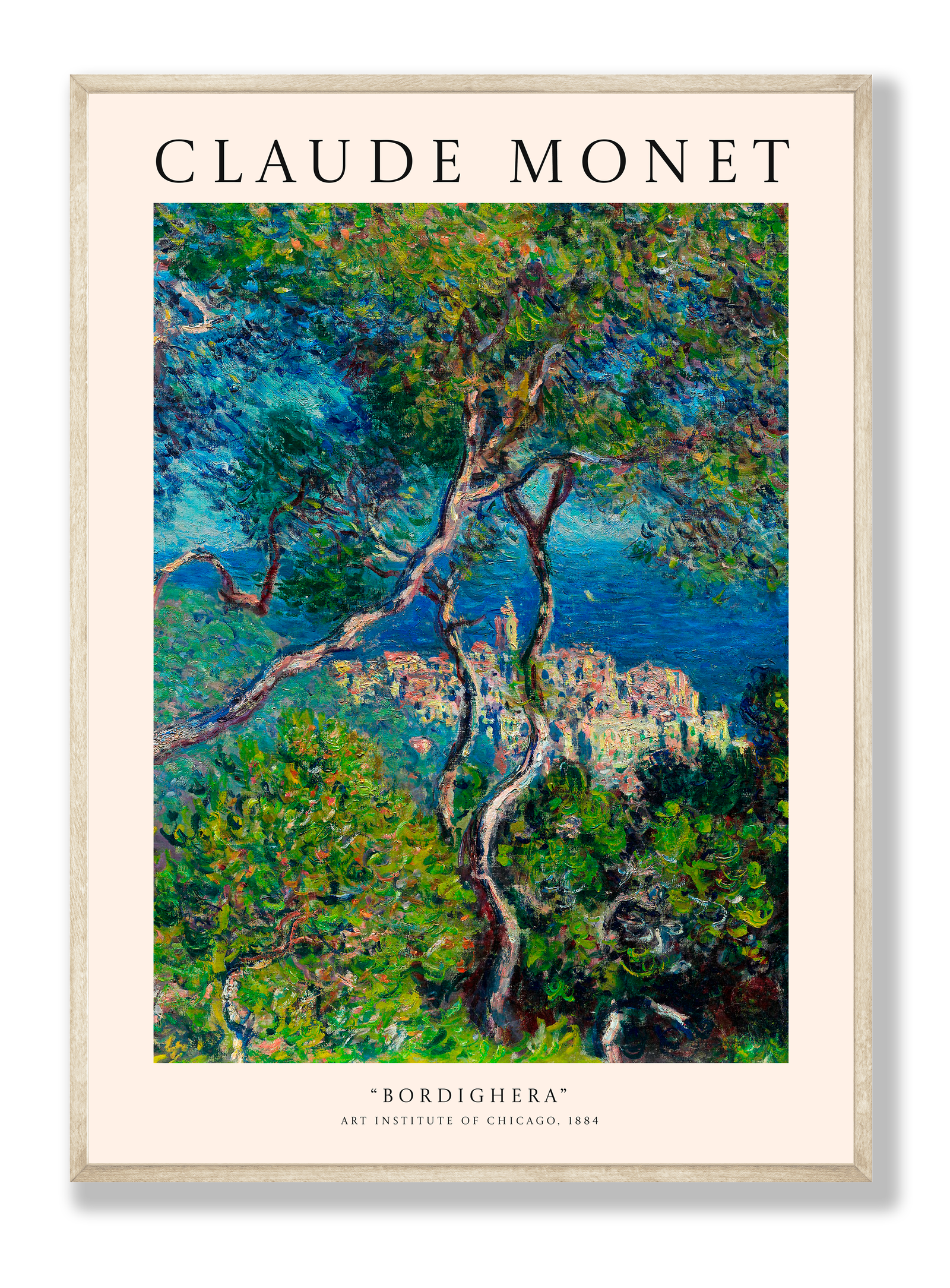 Claude Monet - Bordighera plakat