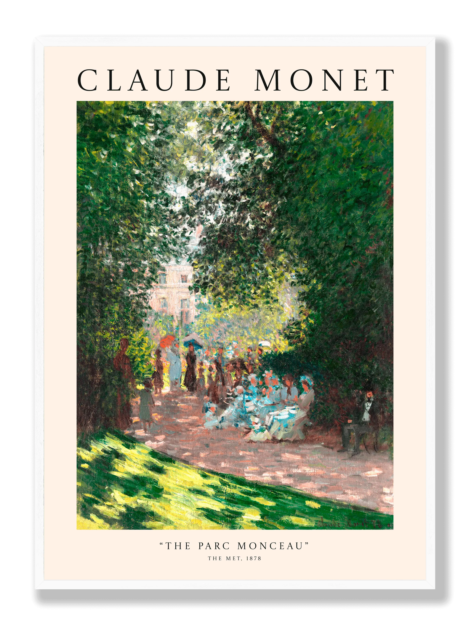 Claude Monet - The Parc Monceau plakat