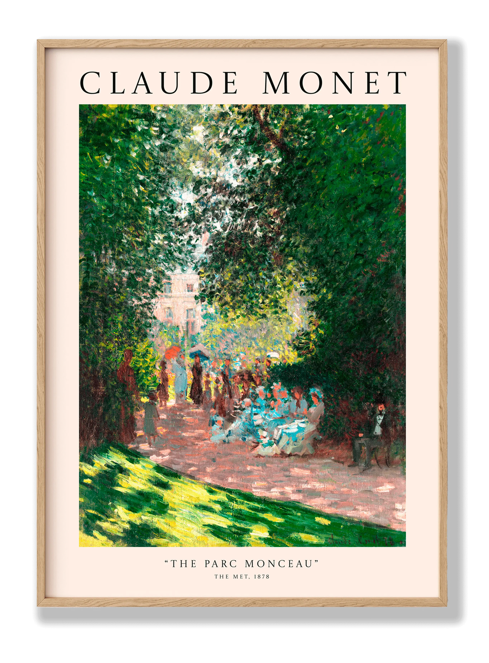 Claude Monet - The Parc Monceau plakat