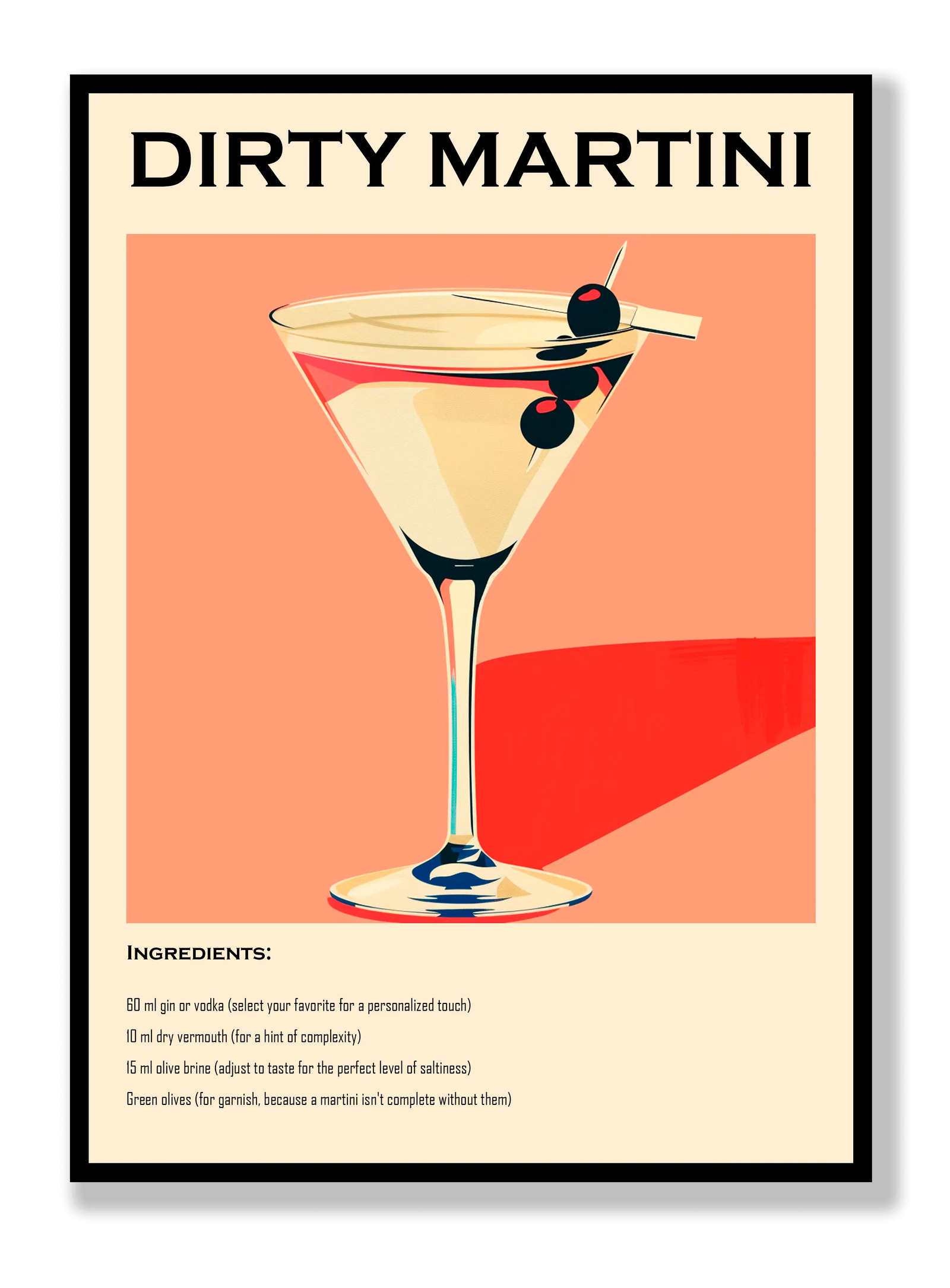 Dirty Martini plakat