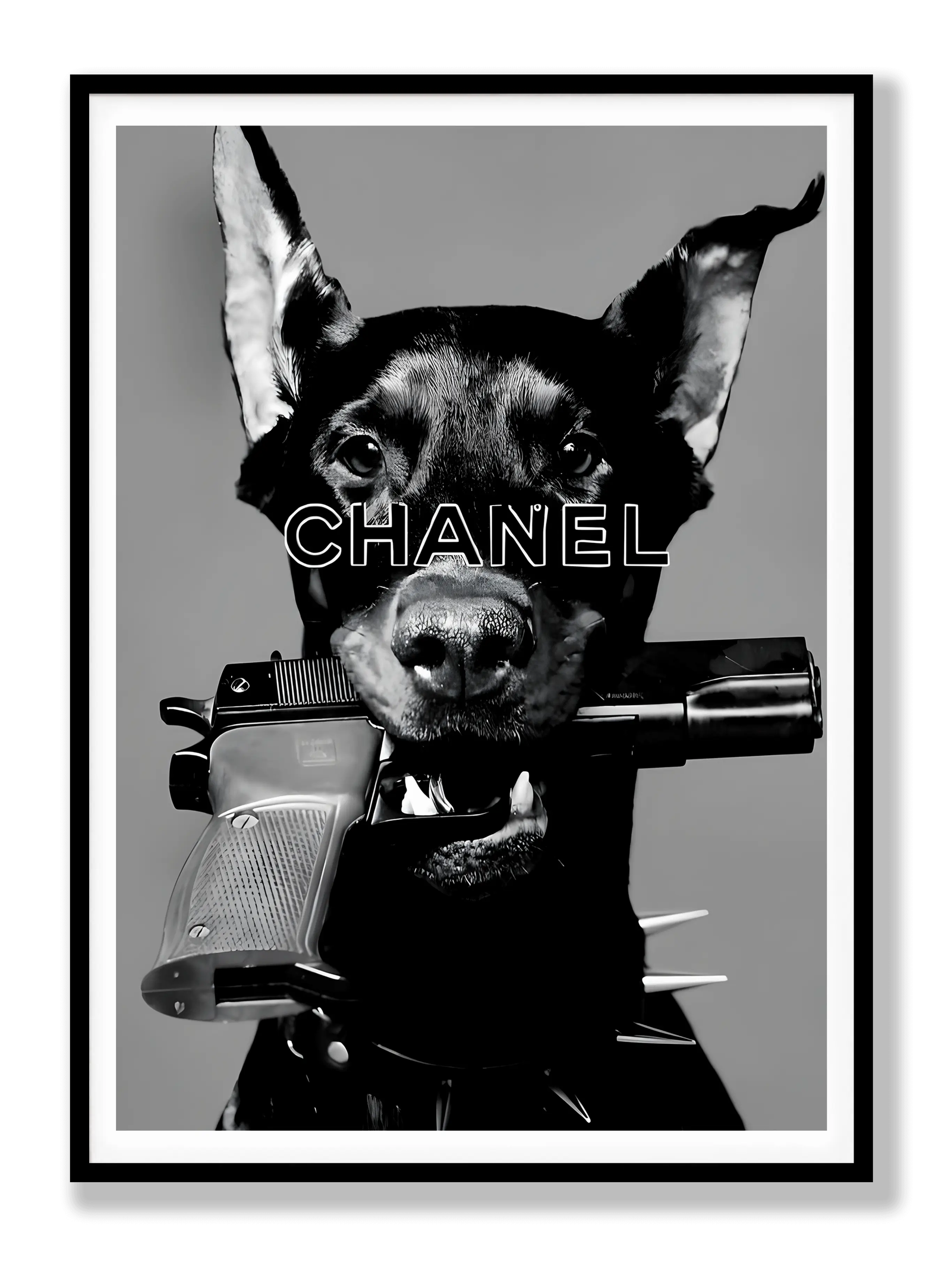 Dobermann x Chanel plakat