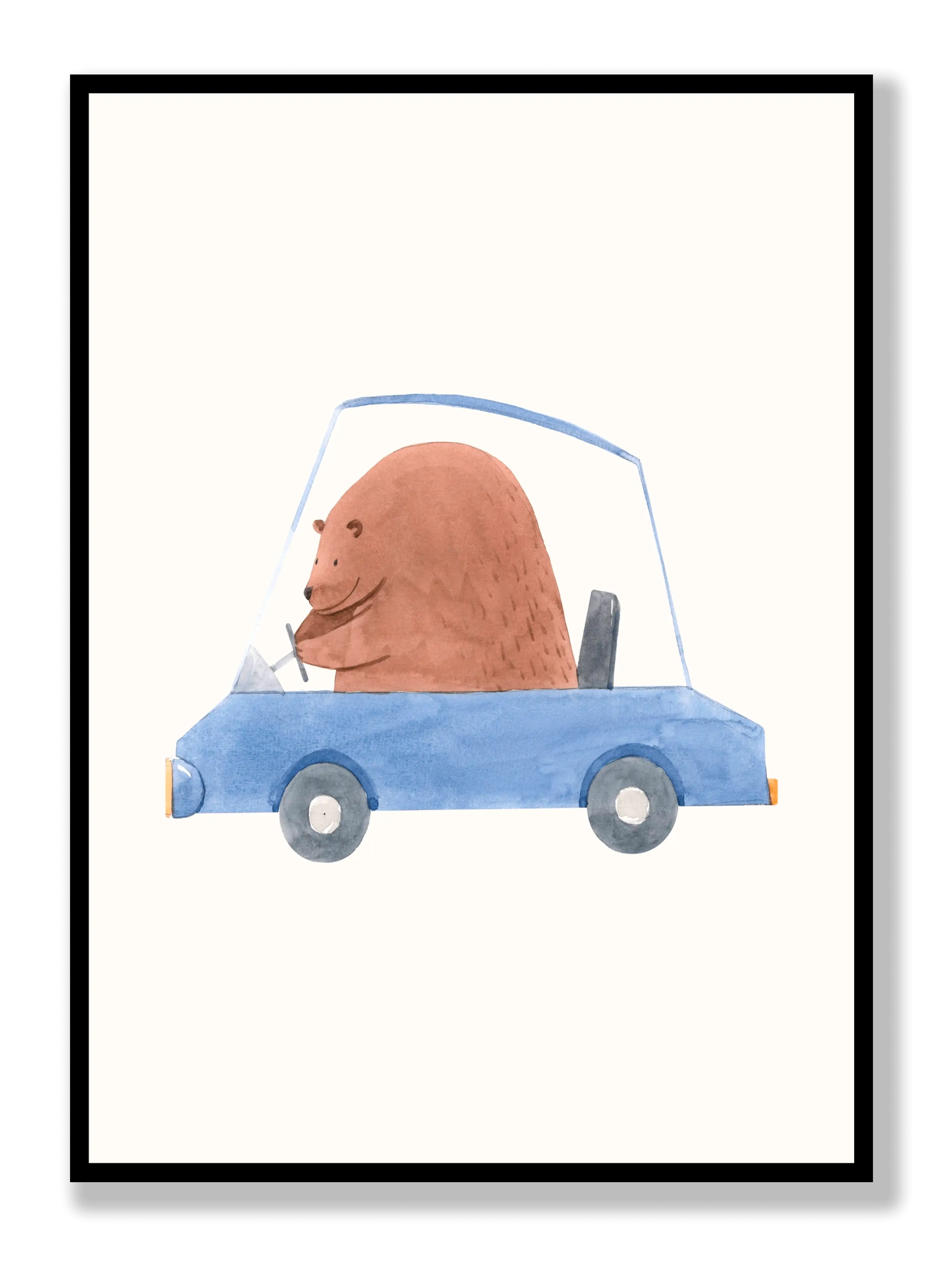 Driving Bear plakat