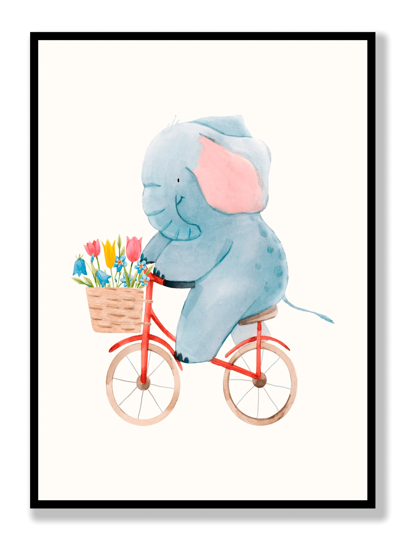 Elephant On Bike plakat