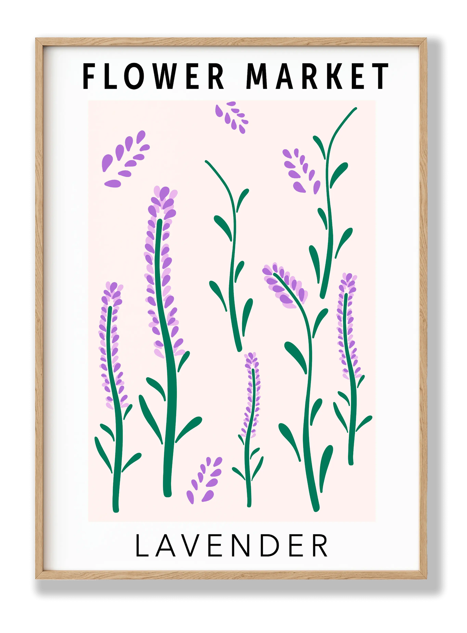 Flower Market Lavender plakat