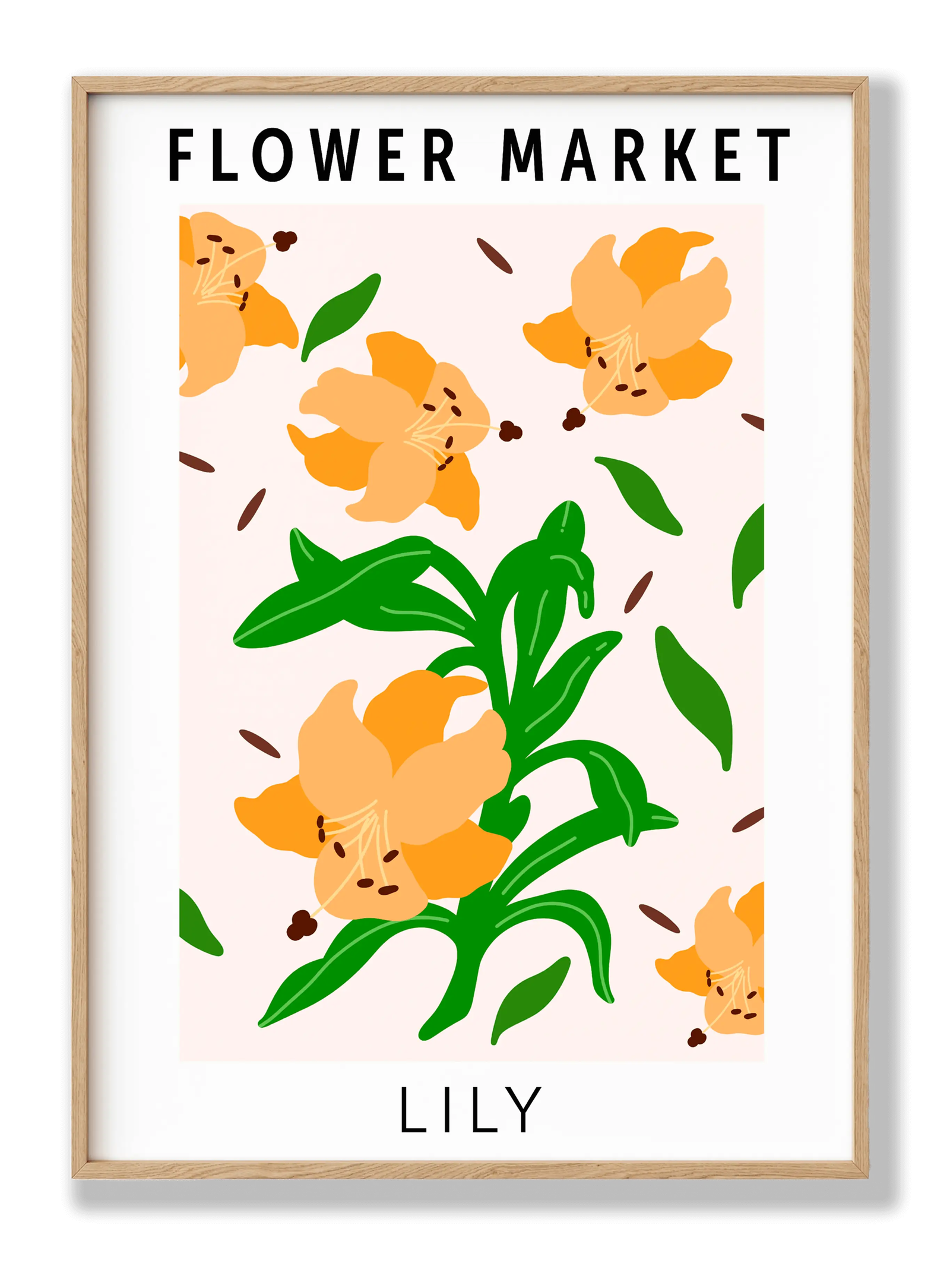 Flower Market Lily plakat