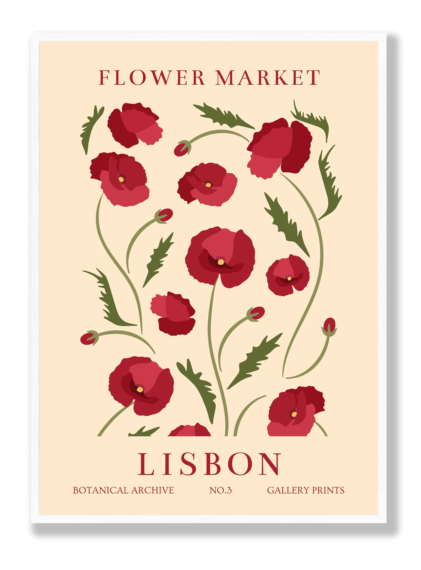 Flower Market Lisbon plakat