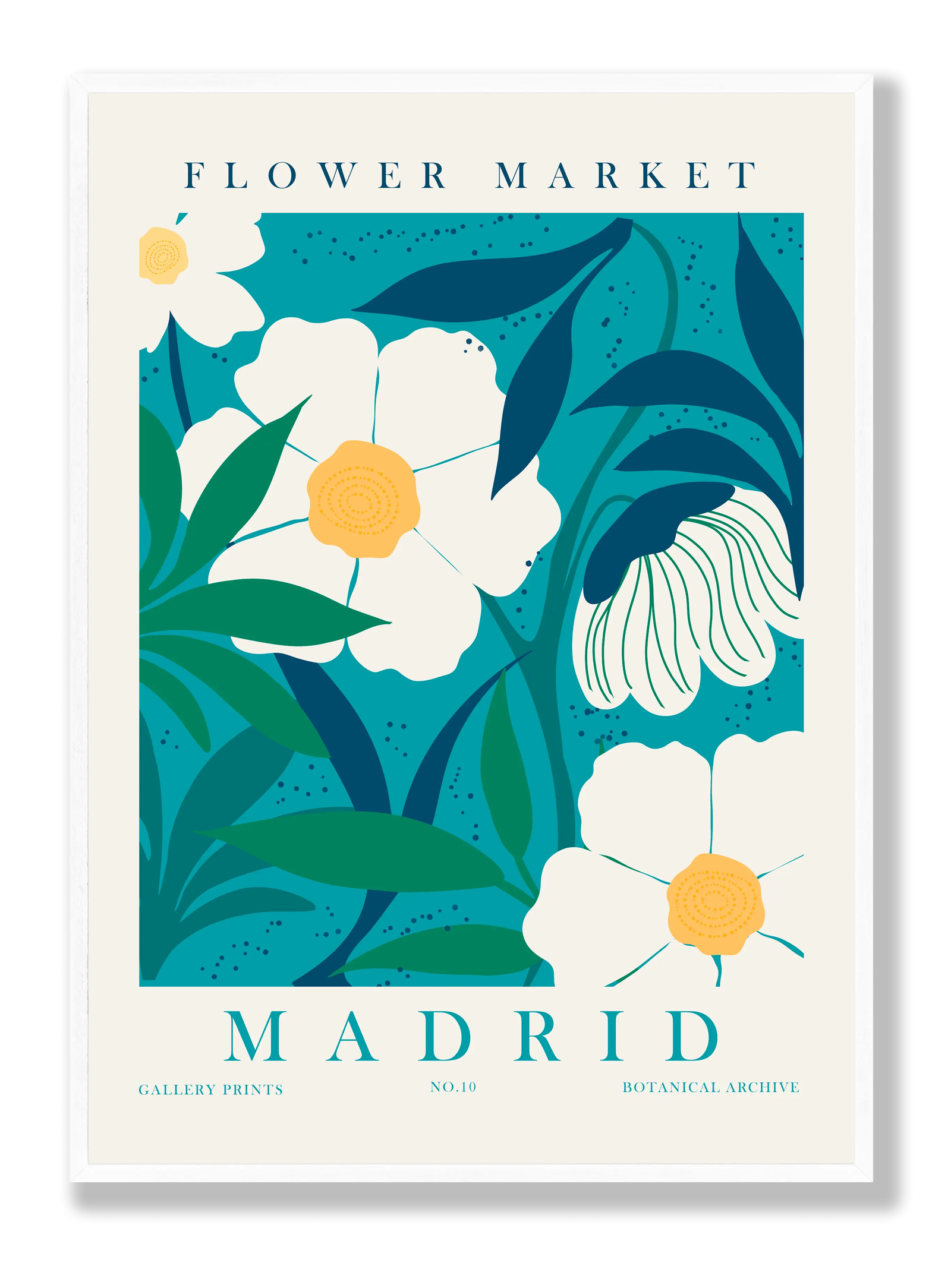 Flower Market Madrid plakat