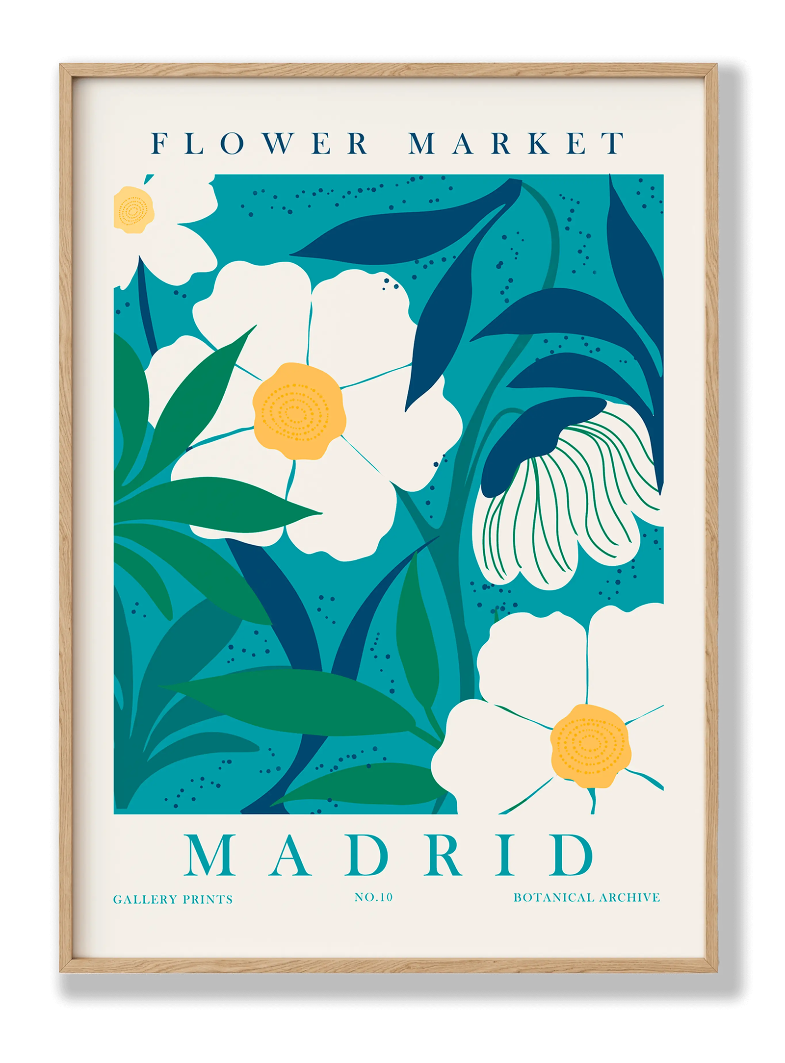 Flower Market Madrid plakat