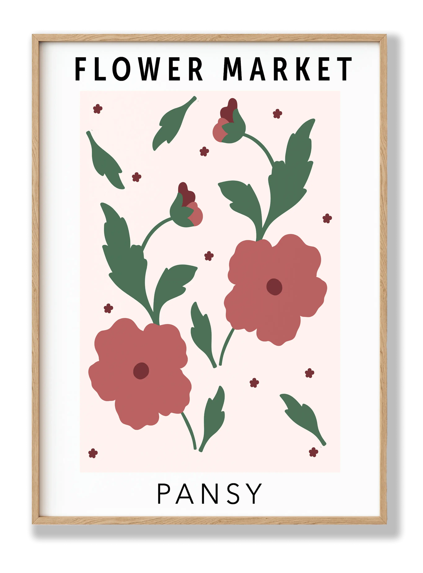 Flower Market Pansy plakat